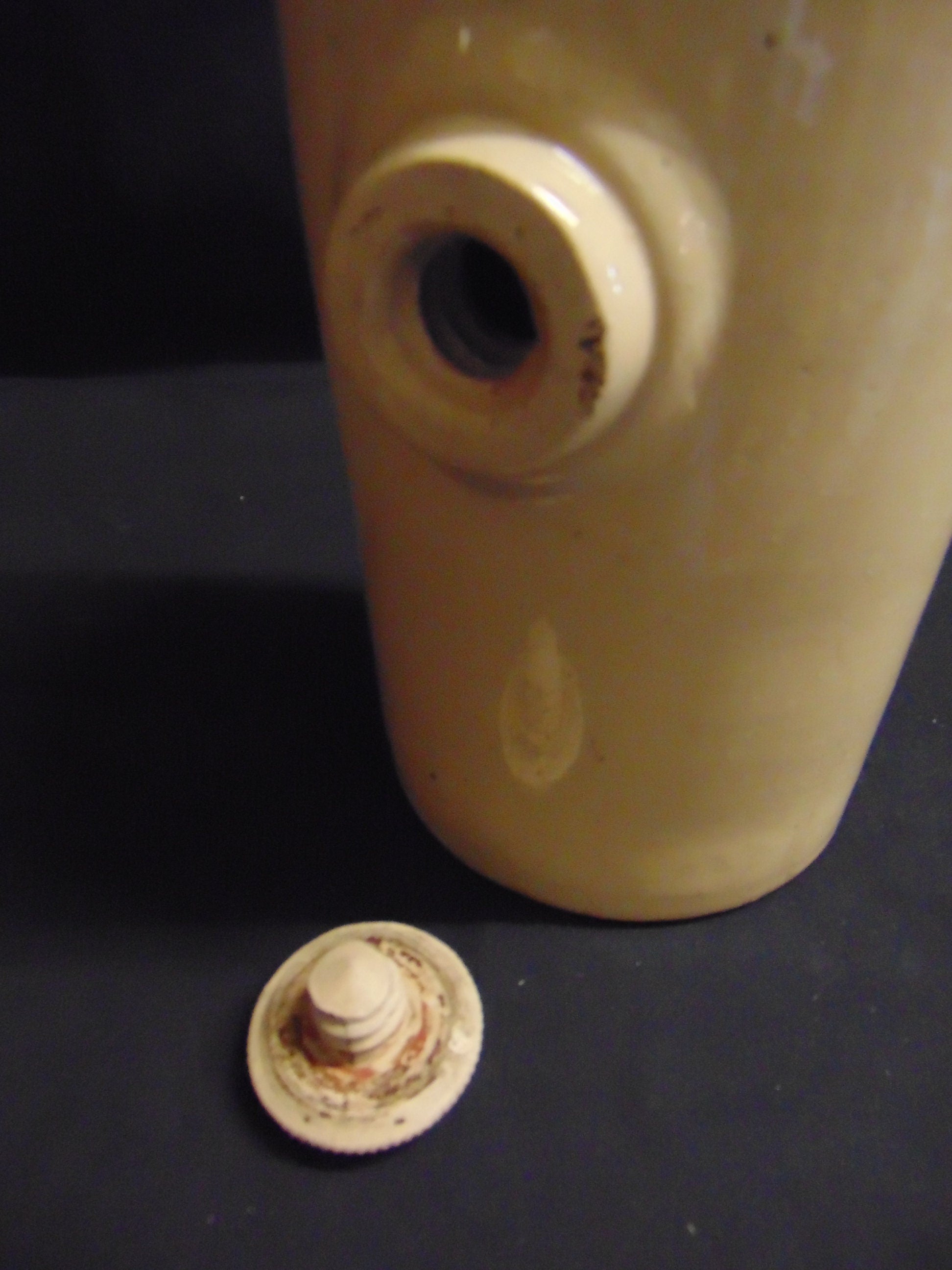 Late 19thC Stoneware Hot Water Bottle - Vince Powell & Co, Bristol