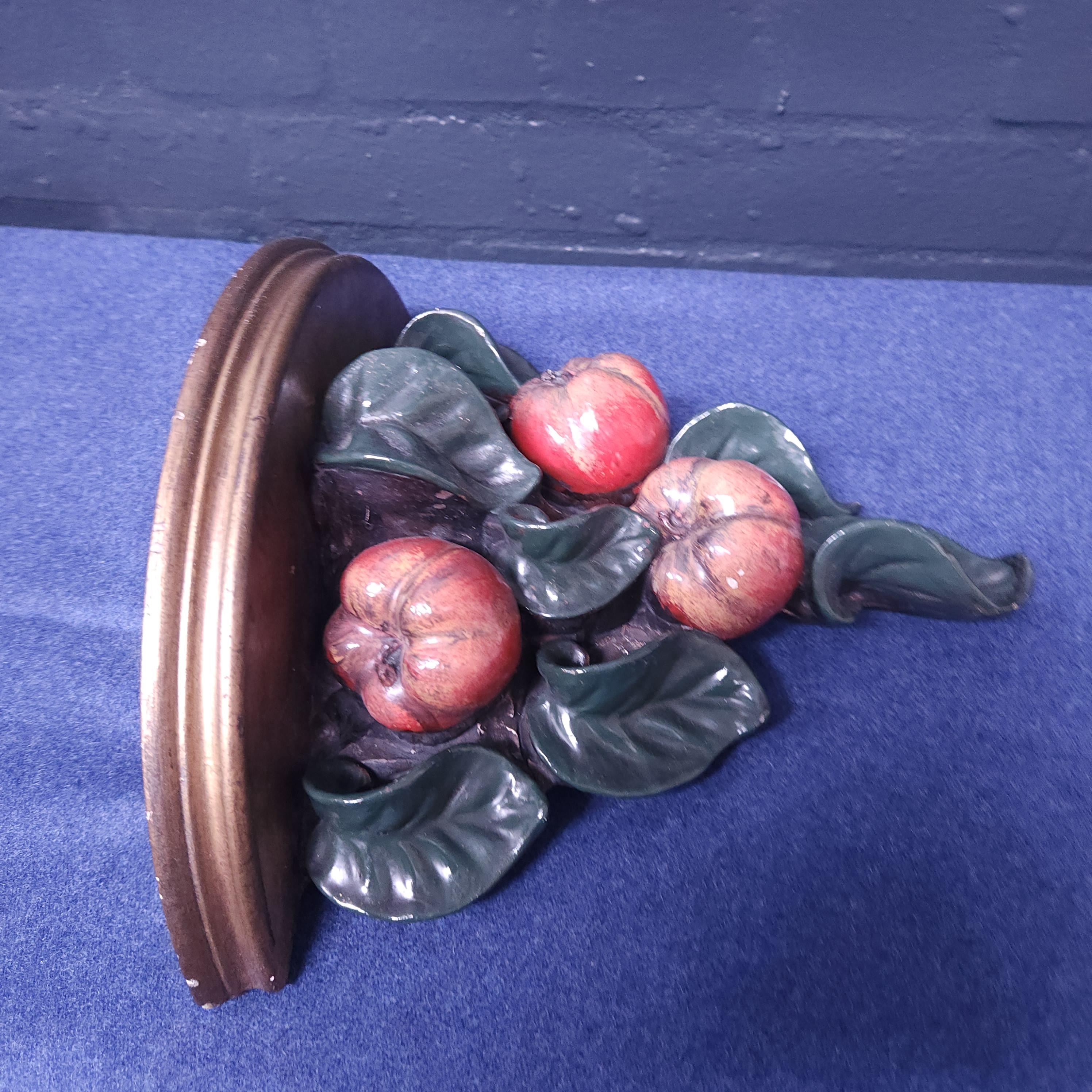 Vintage Chalkware Decorative Shelf, Possibly Italian