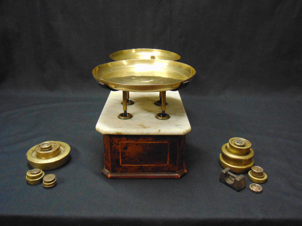 Early 20thC Shop/Pharmacy Counter Scales and Weights