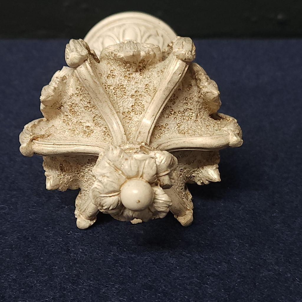Pair of Crown Finials or Curtail Tie Backs