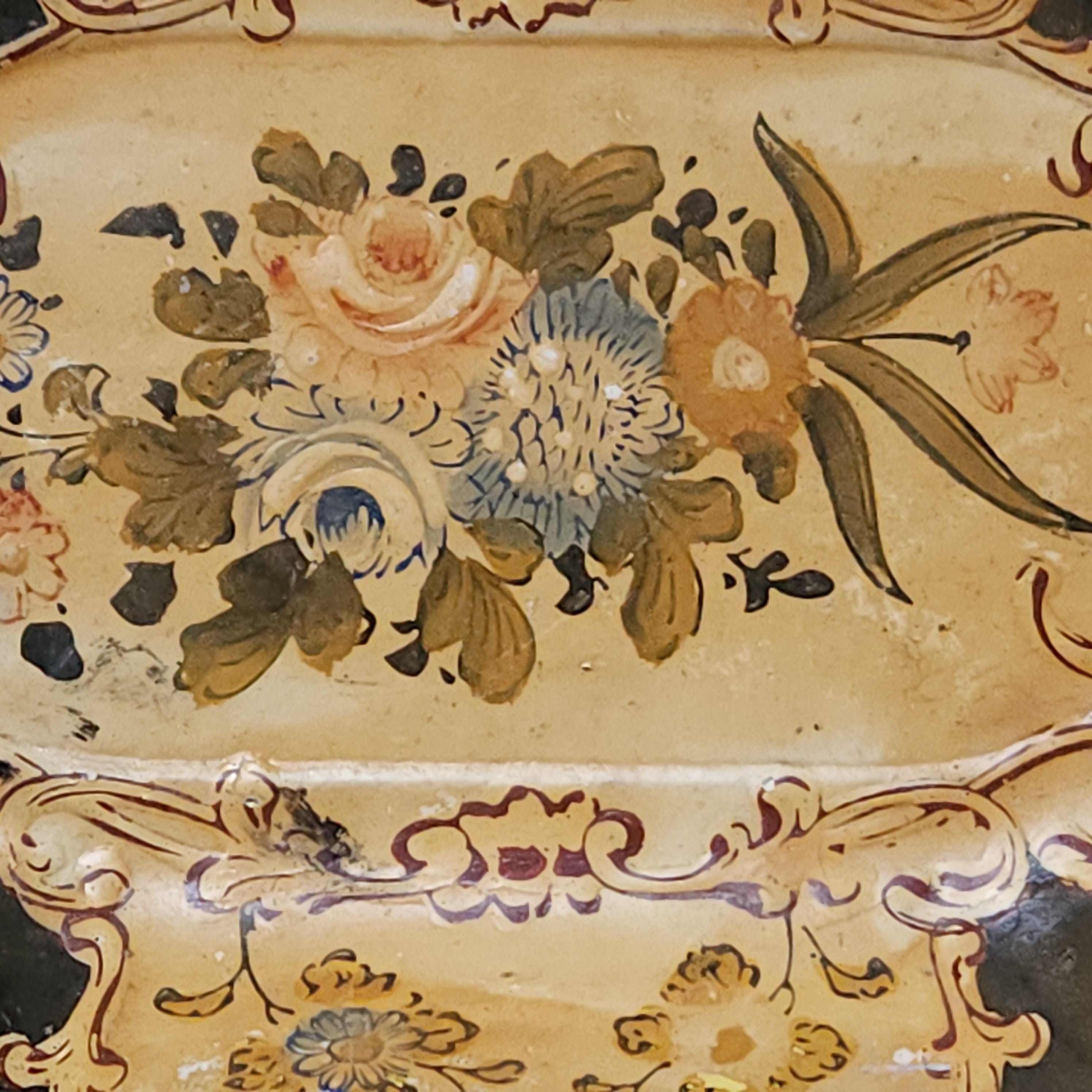 Small Decorative Papier Mache Tray, Made in Japan, Circa early 20thC