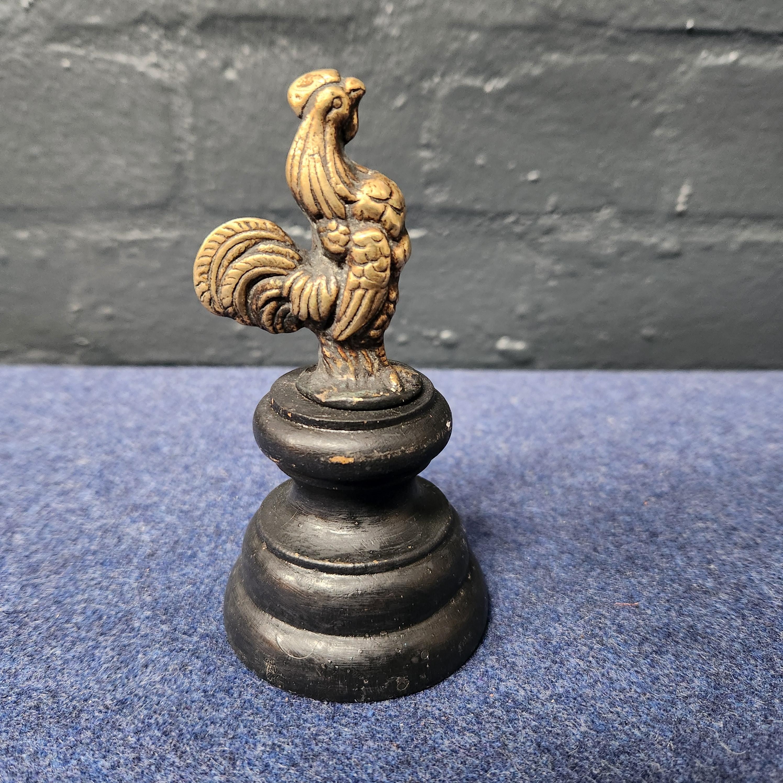 Brass Cockerel/Rooster Car Mascot