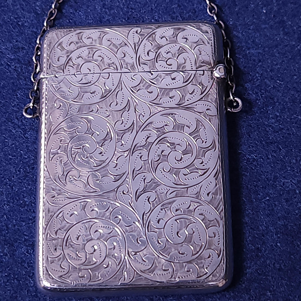 Victorian Silver Hallmarked Ladies Card Case
