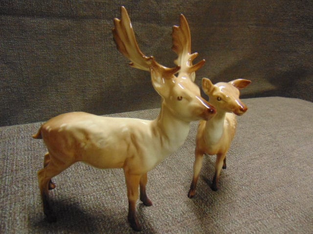 Beswick Stag and Doe
