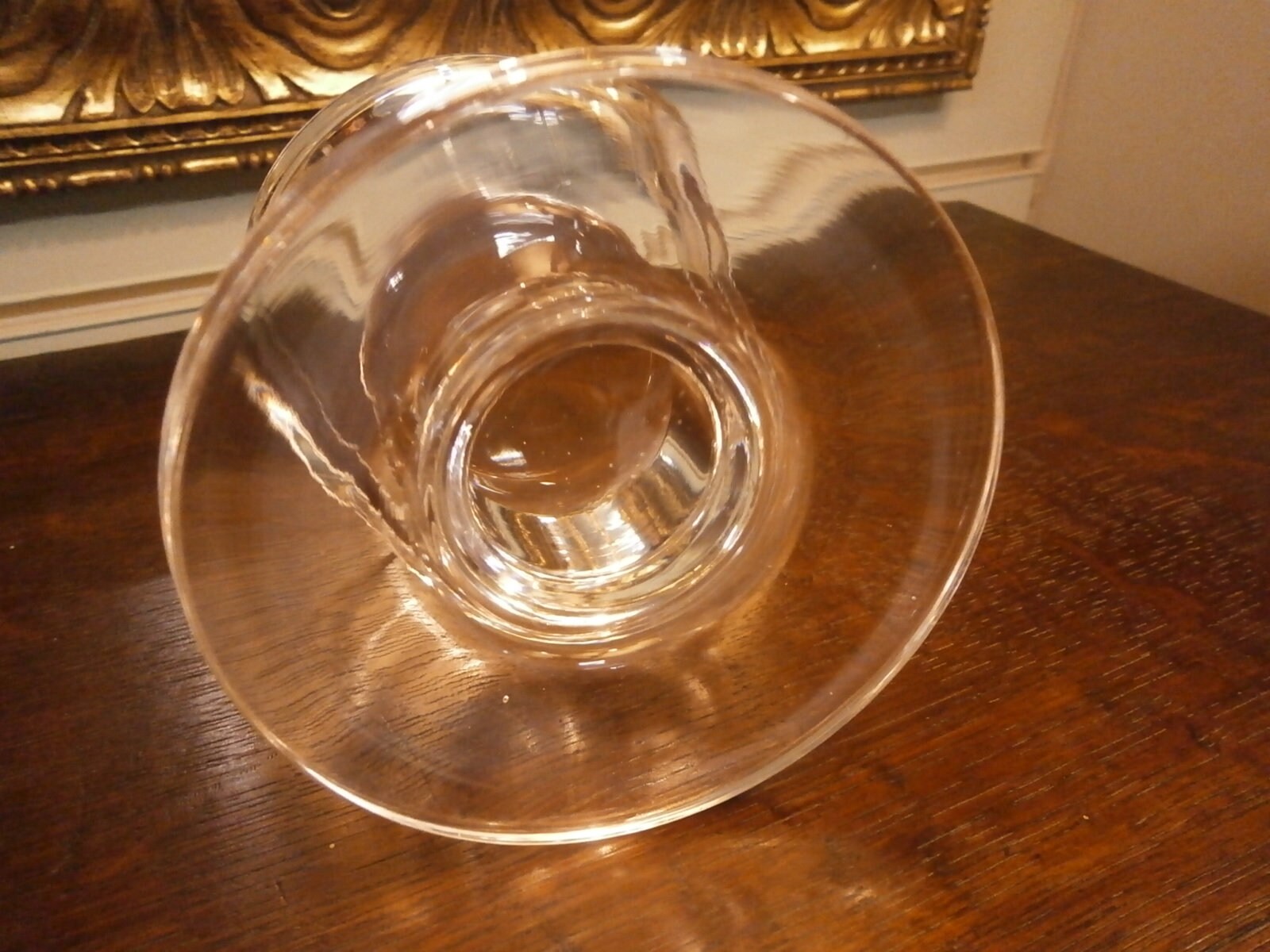 Small Glass Candlestick - Vintage