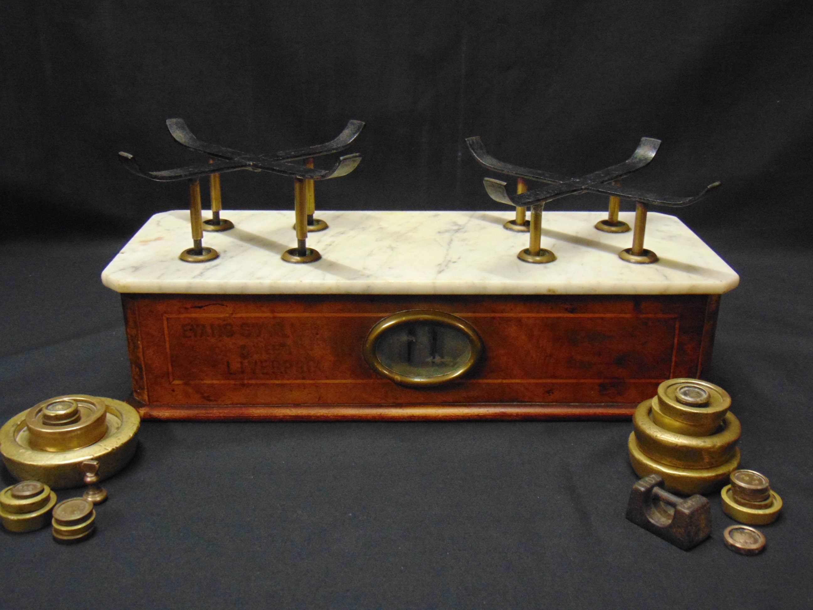 Early 20thC Shop/Pharmacy Counter Scales and Weights