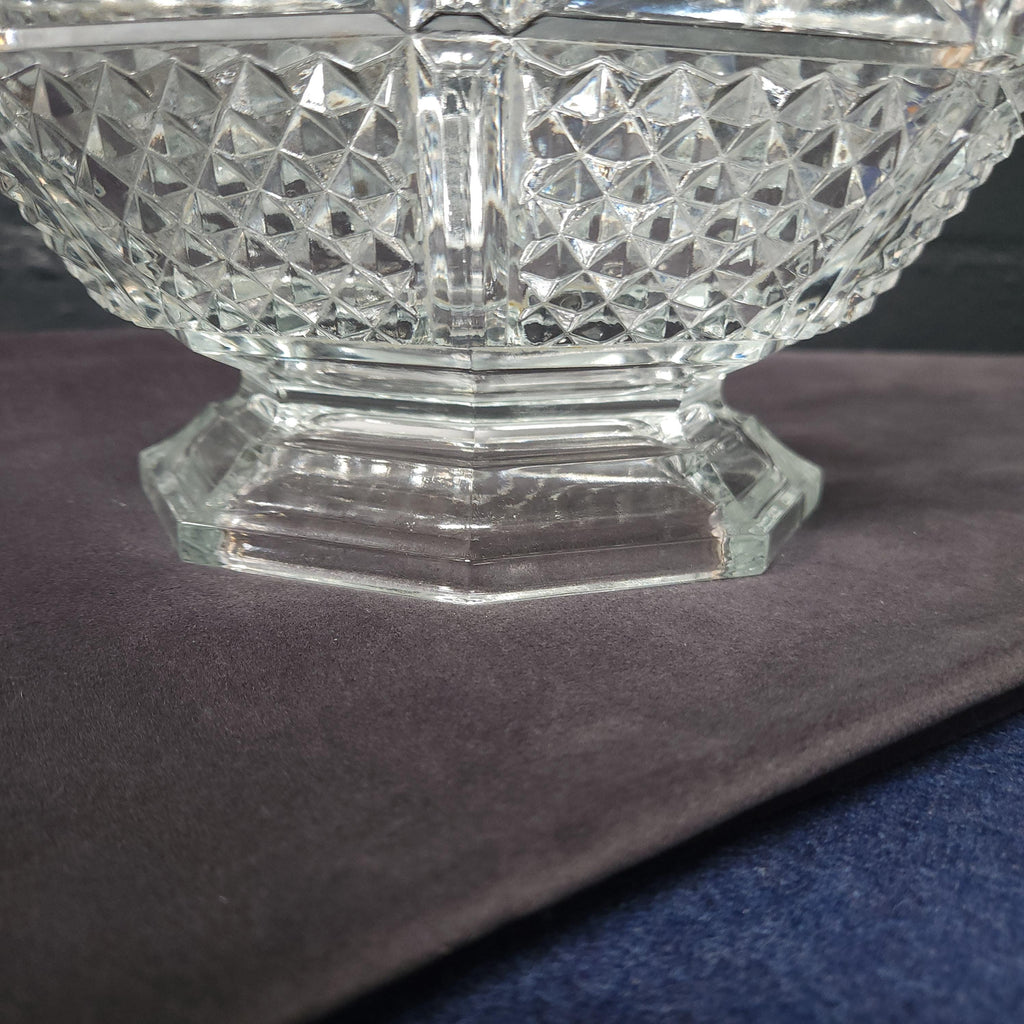 Italian Pressed Glass Decorative Bowl