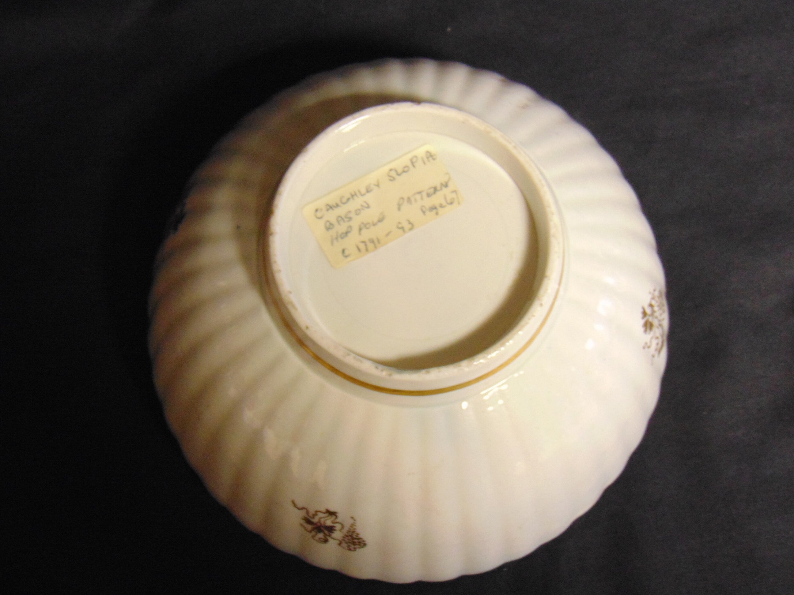 Caughley Porcelain Fluted Bowl Circa 1791-1793