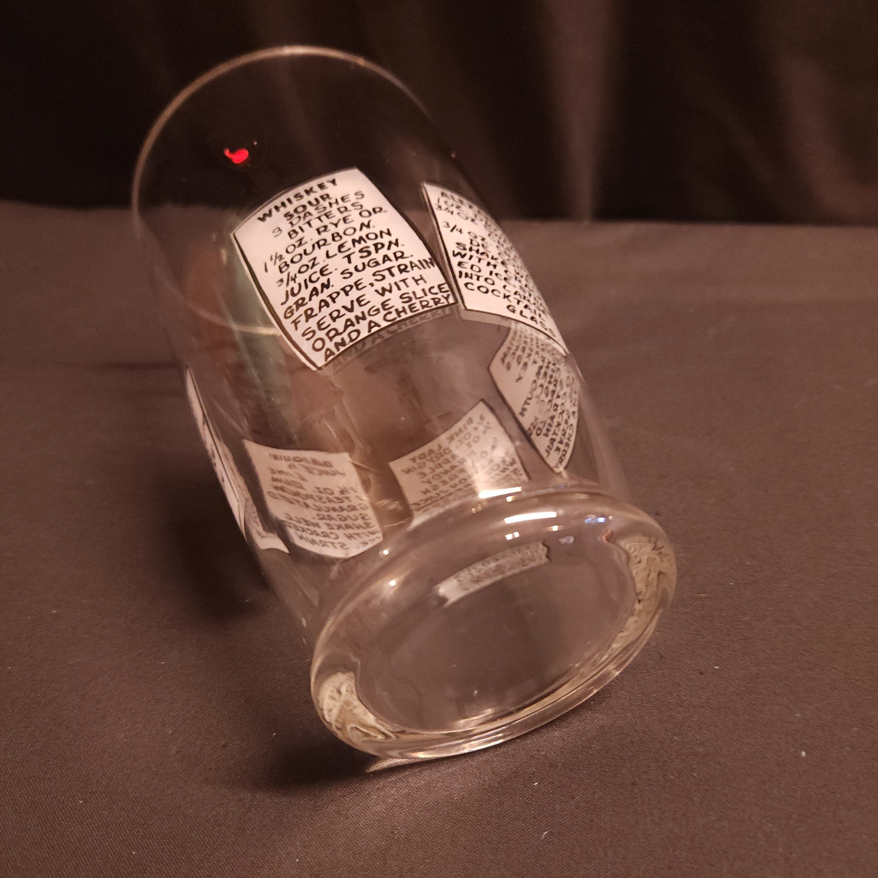 Vintage Retro Circa 1960's Glass Cocktail Mixer