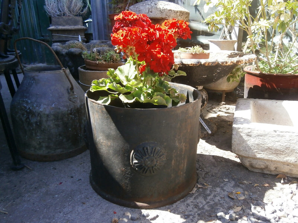 Victorian Regency Style Cast Iron Garden Pot - Antique