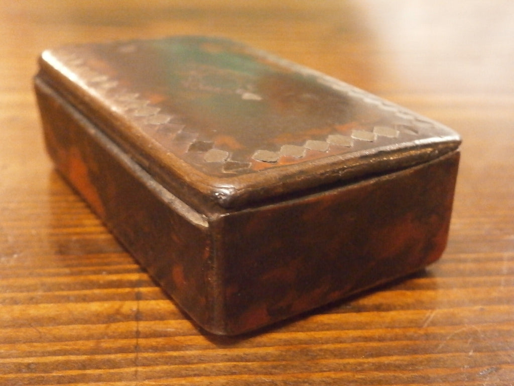 Georgian Paper Mache Snuff Box