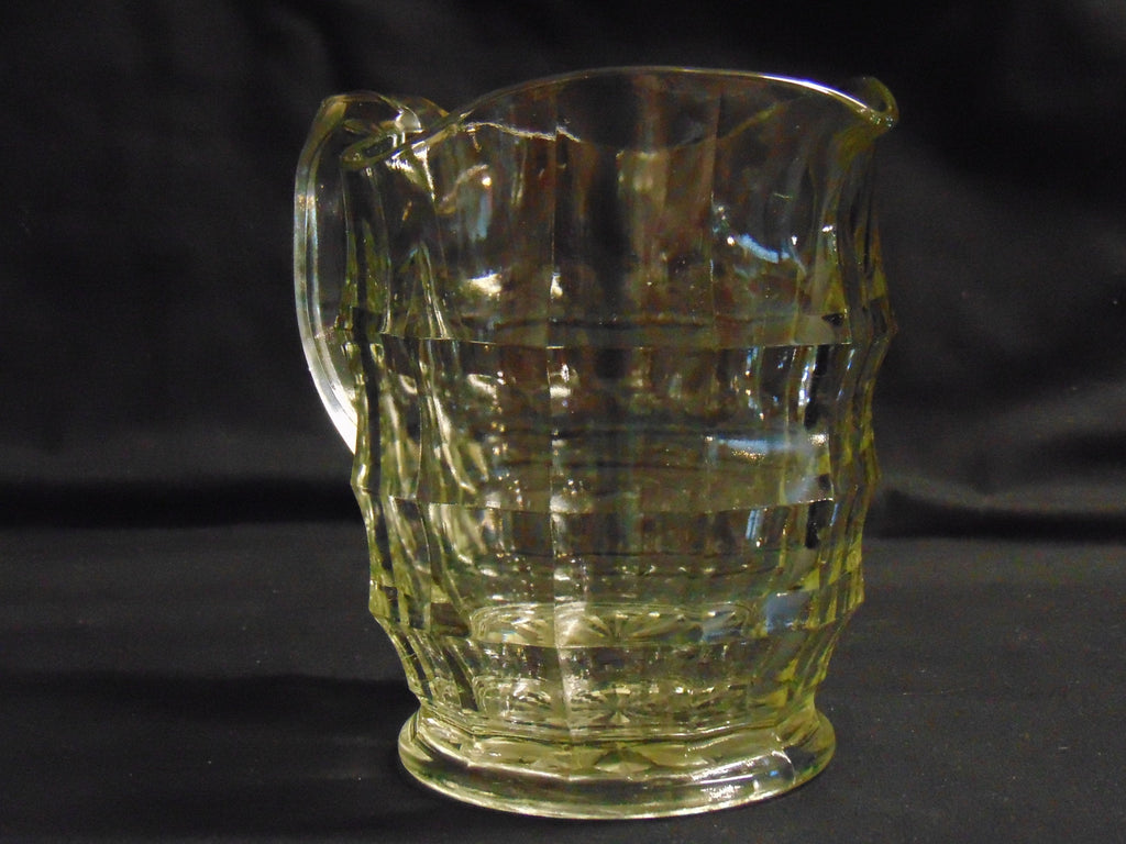 1950's Glass Lemonade Jug, Jacobean Pattern