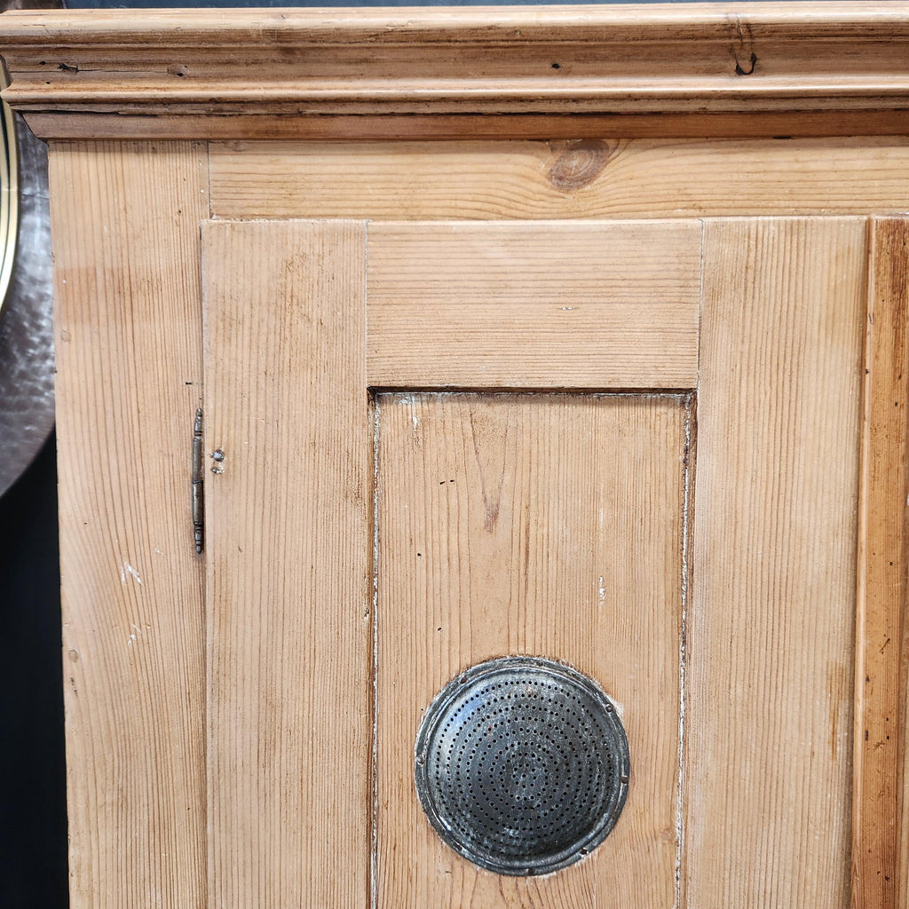 19thC Continental Pine Larder Cupboard