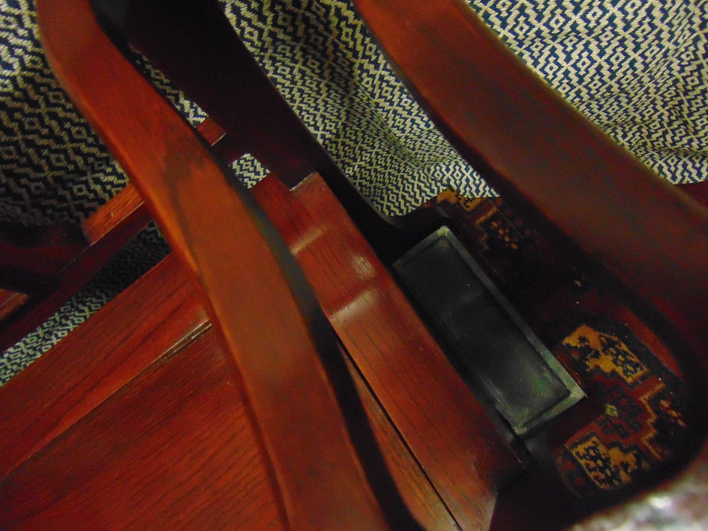 Arts and Crafts Oak Small Hall Settle Stick/Umbrella Stand