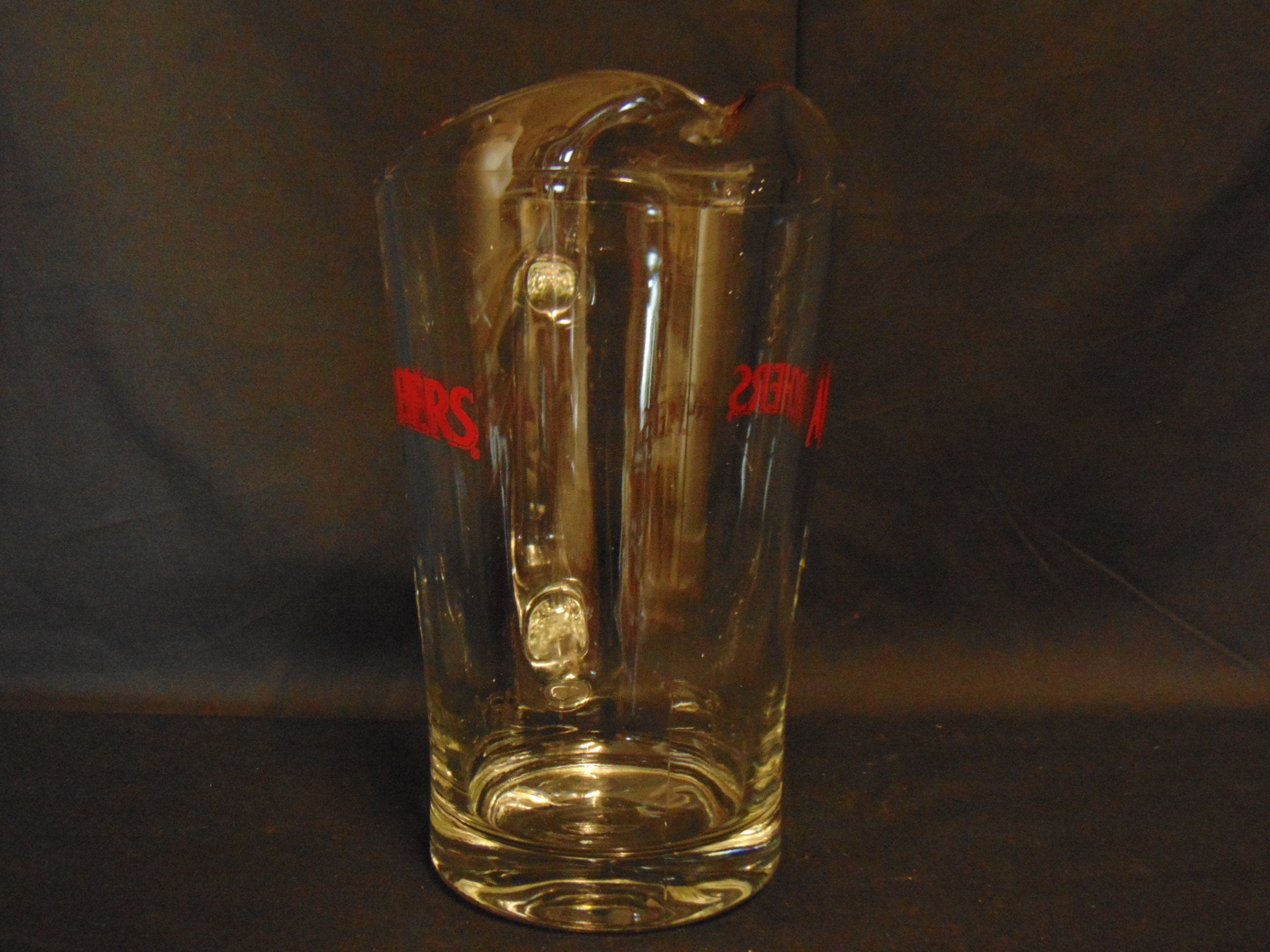Vintage Archers Glass Advertising Pitcher