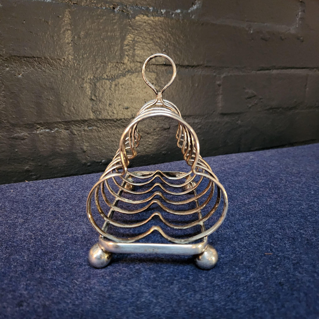 Silver Plated 6 Slice Toast Rack, circa late 19th/early 20thC