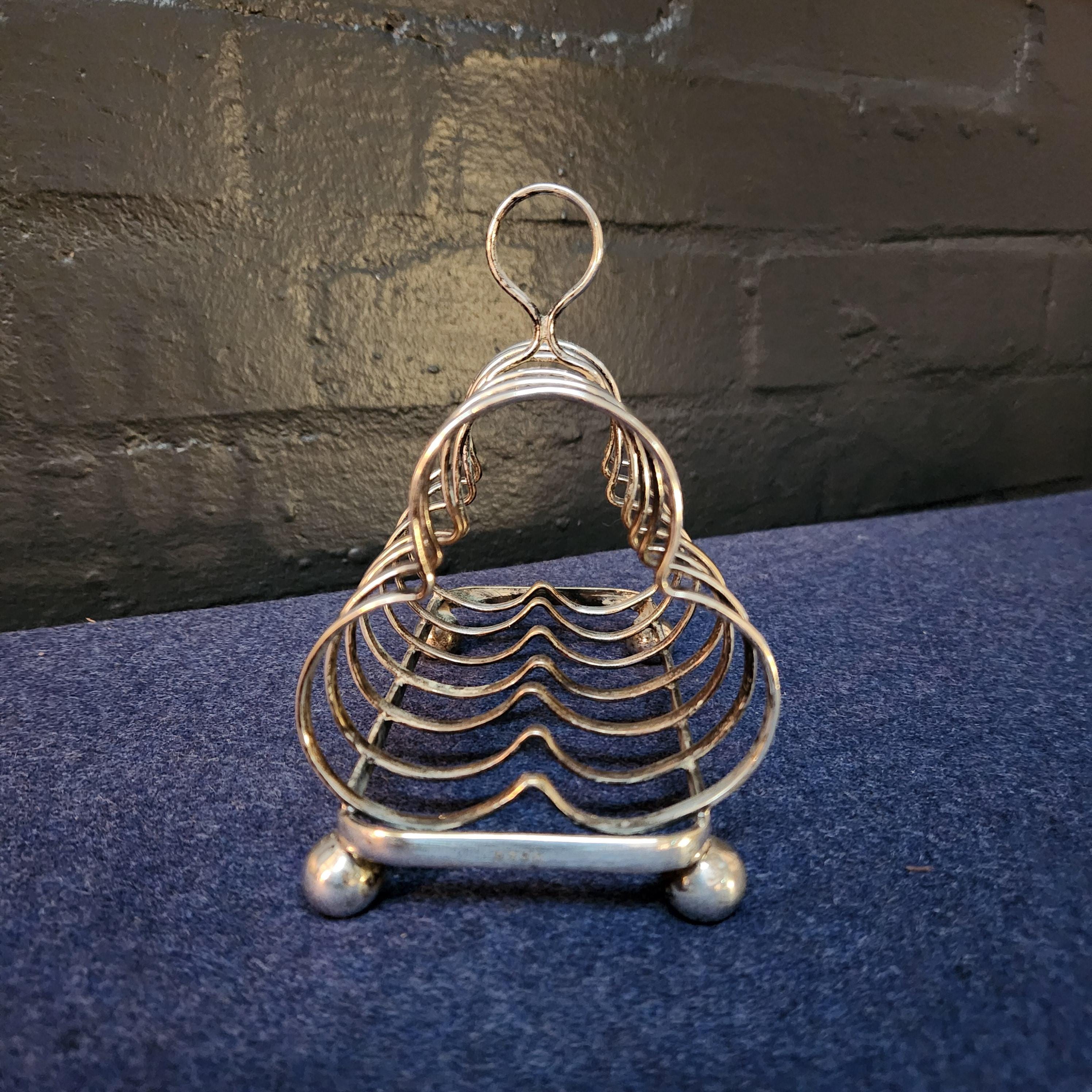 Silver Plated 6 Slice Toast Rack, circa late 19th/early 20thC