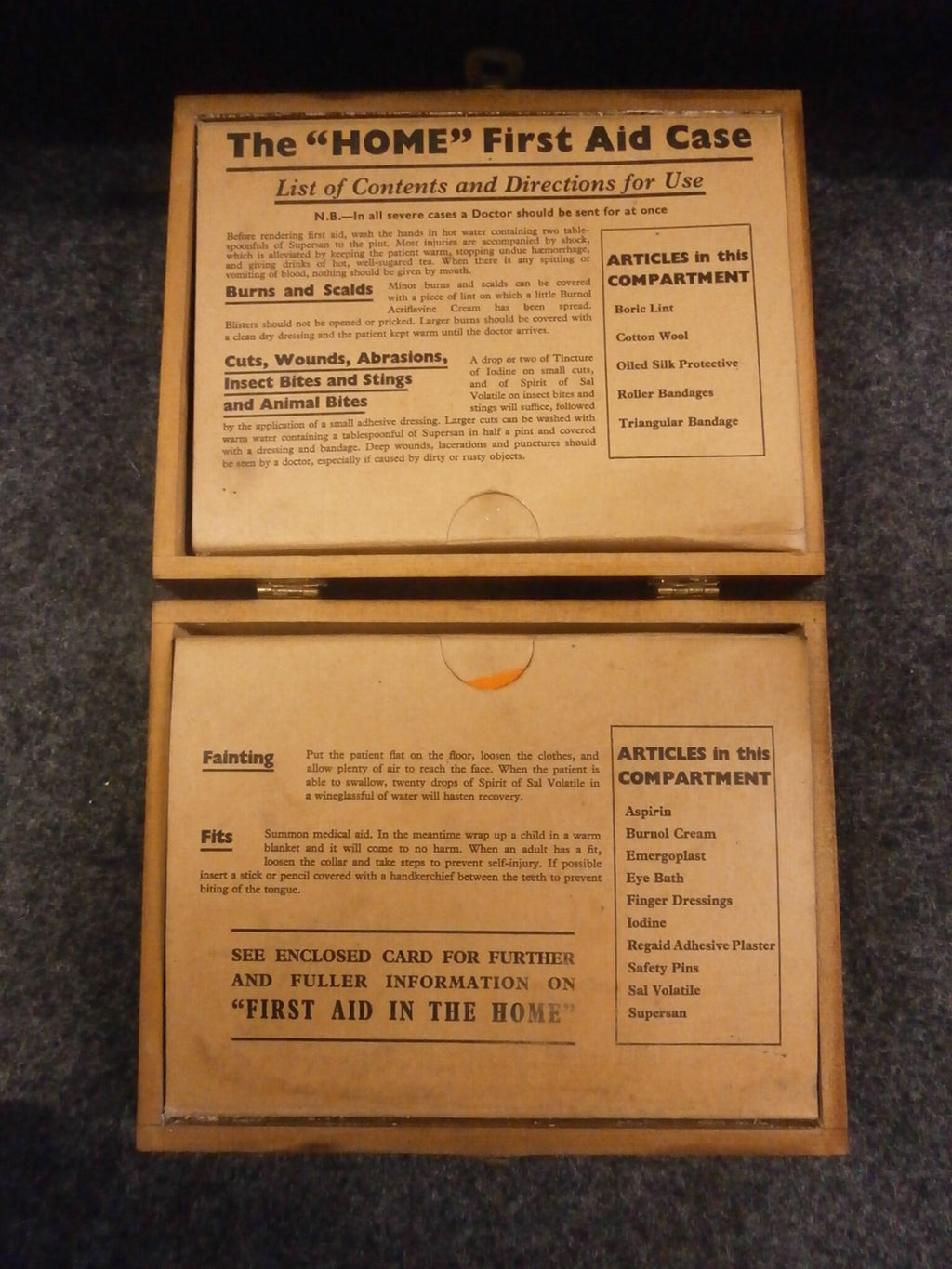 The Home First Aid Case by Boots, Nottingaham - Vintage