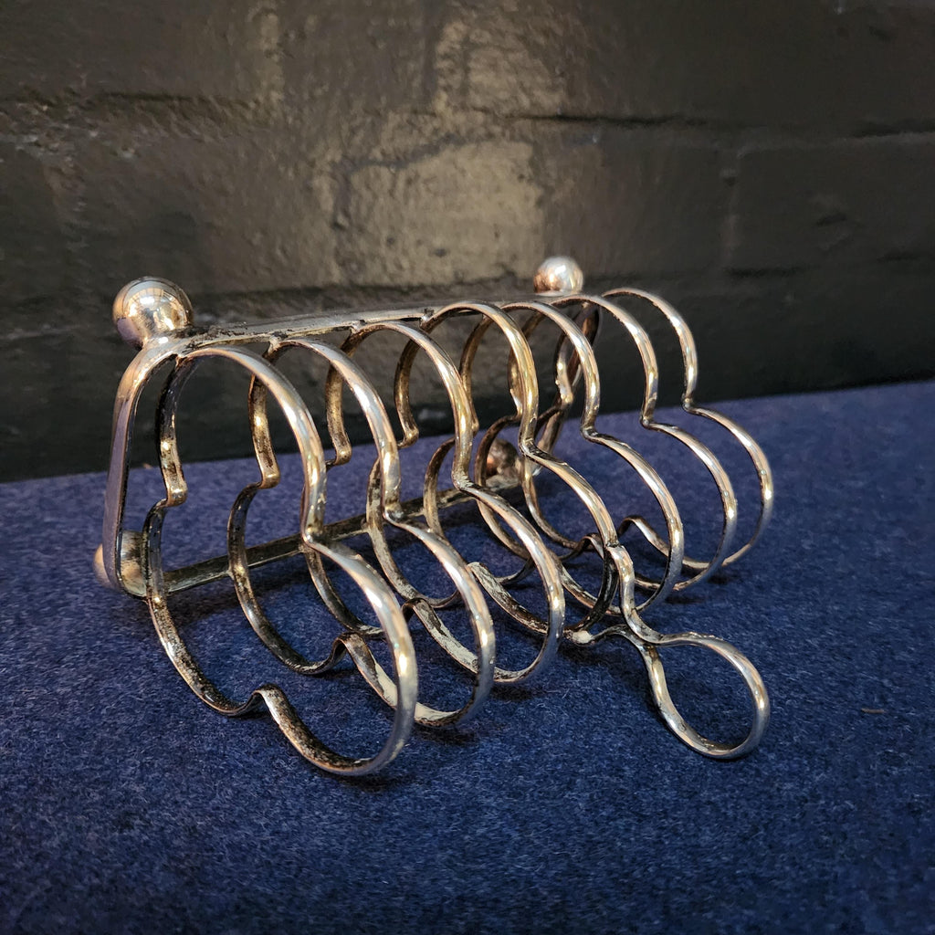 Silver Plated 6 Slice Toast Rack, circa late 19th/early 20thC