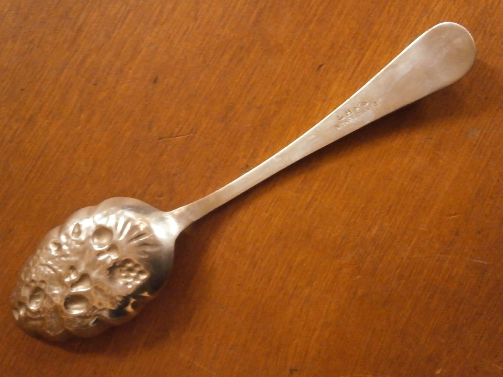 Victorian Silver Plate Berry Spoon