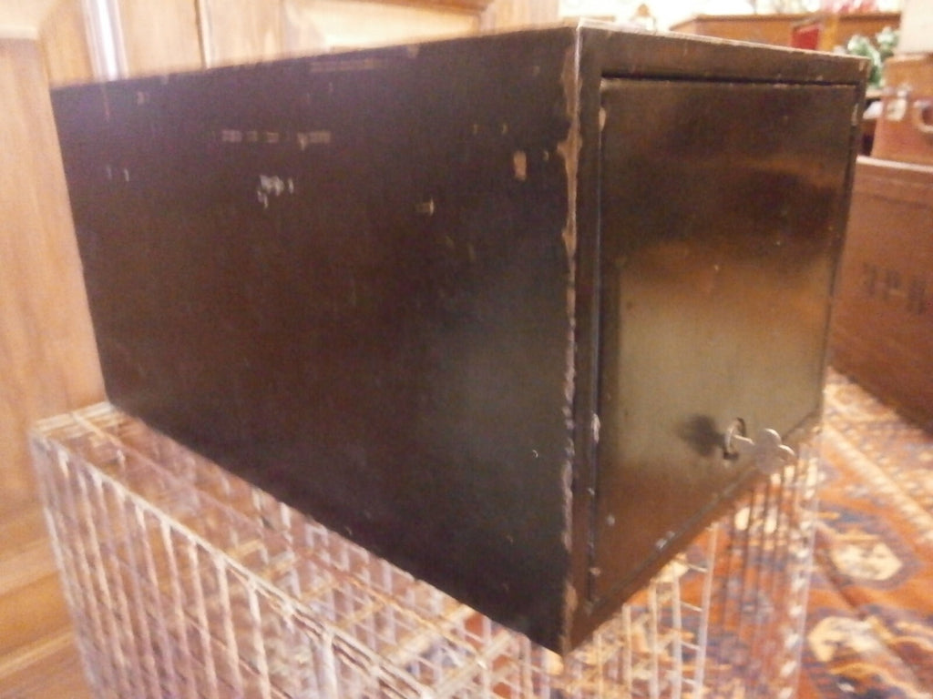 Single Drawer Desk Top Filing Cabinet - Vintage