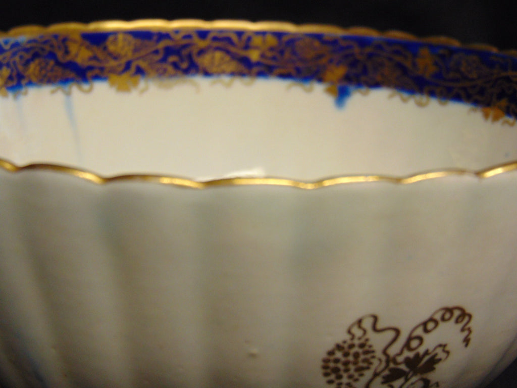 Caughley Porcelain Fluted Bowl Circa 1791-1793