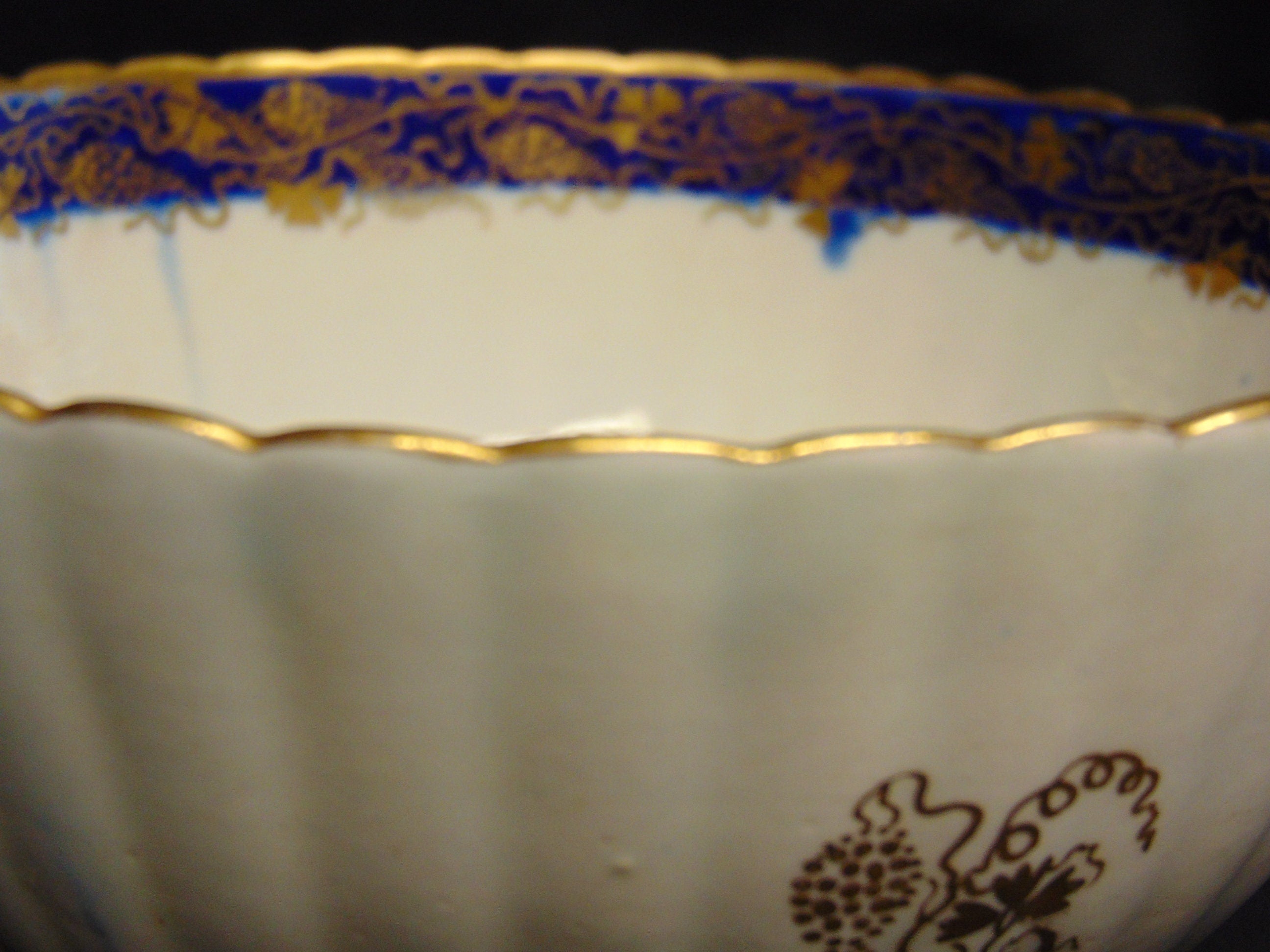 Caughley Porcelain Fluted Bowl Circa 1791-1793