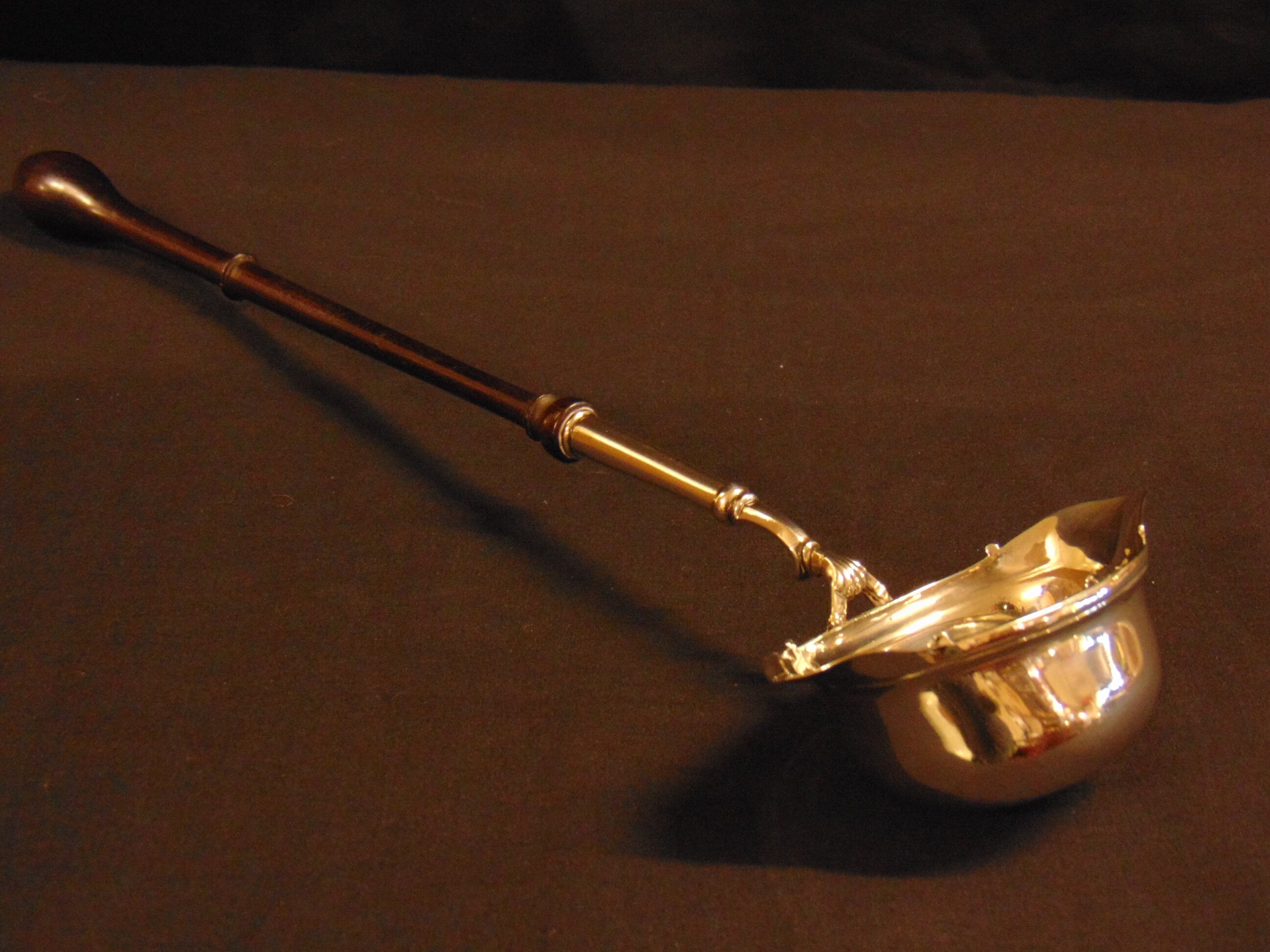 Georgian Silver Hallmarked Double Spouted Toddy Ladle