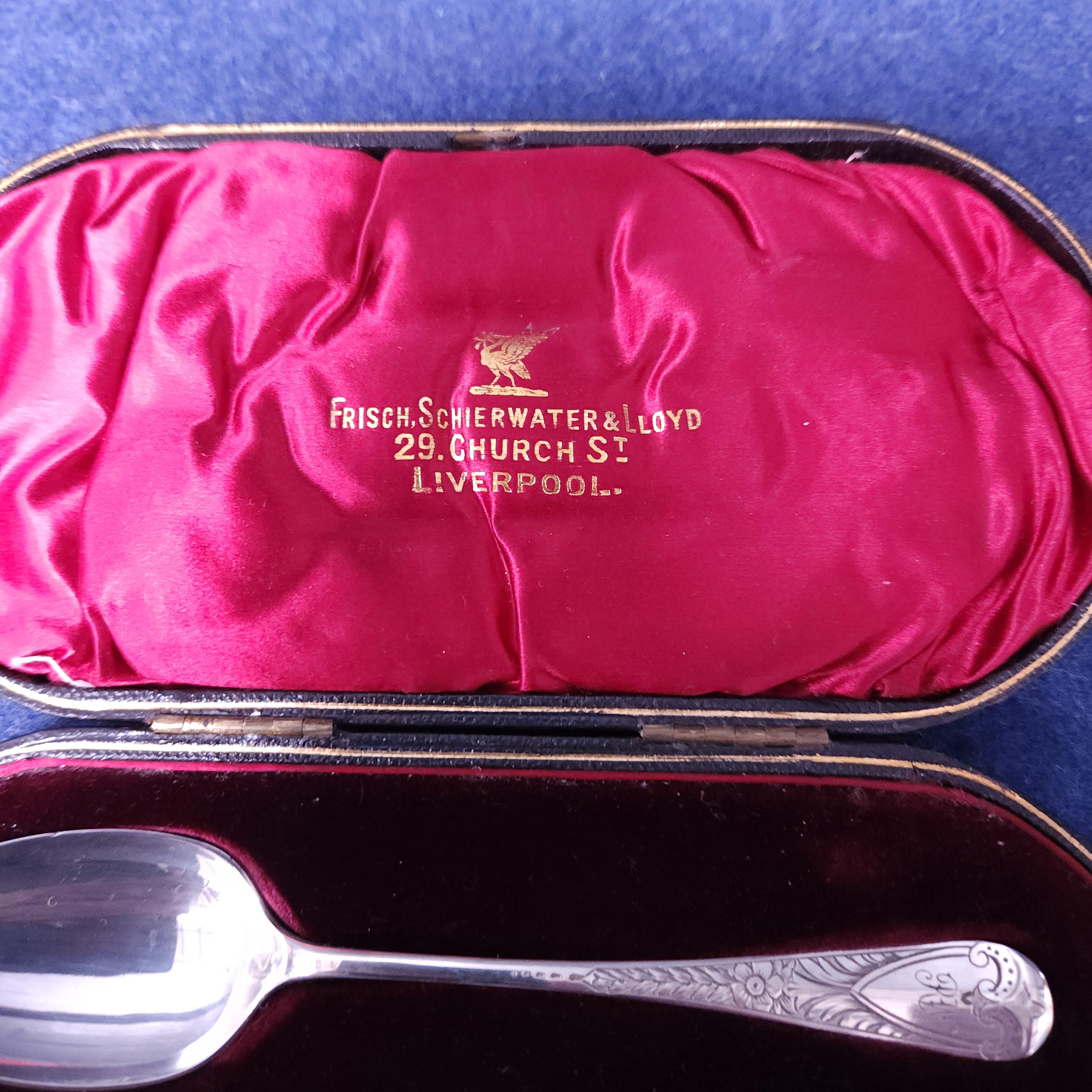 Hallmarked Silver Christening Set, 1895, John Round & Son Ltd