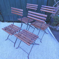 Set 4 Folding Chairs Circa Early 20thC
