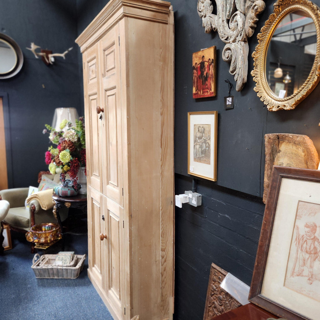 Georgian Stripped Pine Housekeepers Cupboard