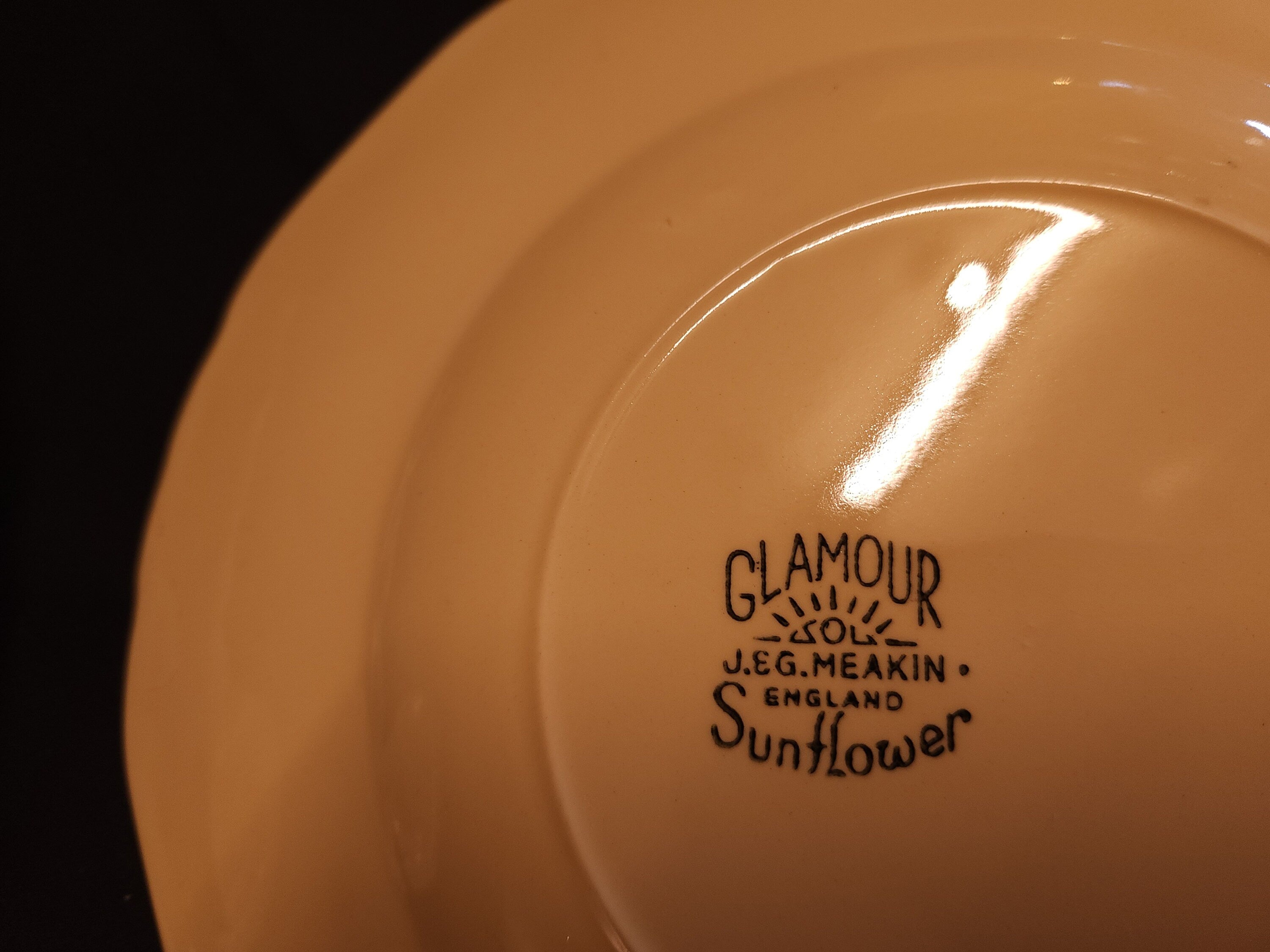 J & G Meakin, Glamour Sunflower Salad Plates x 6