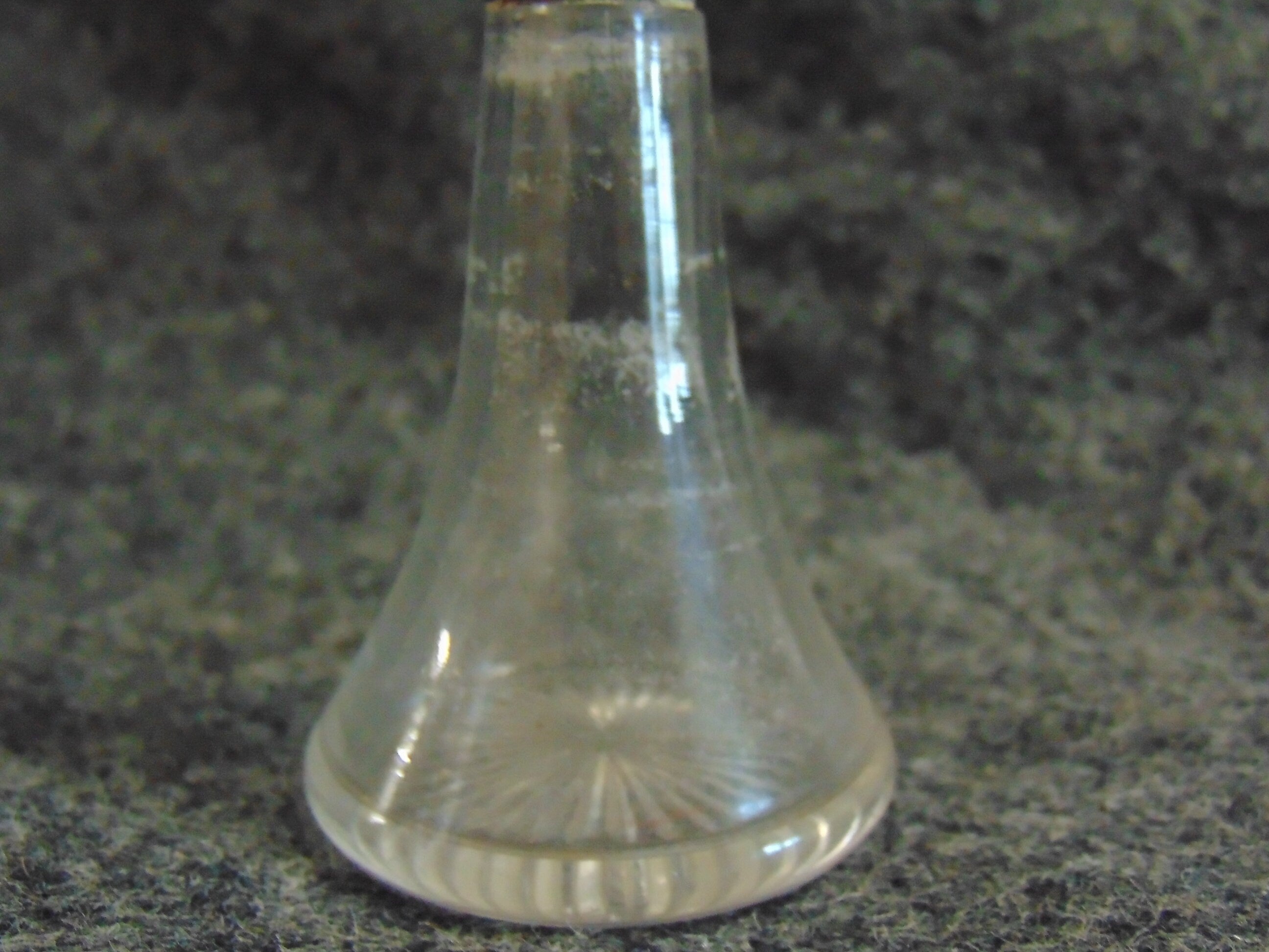 Victorian Decoupage Brush 1897, Silver Topped, Glass Based, Hallmarked London