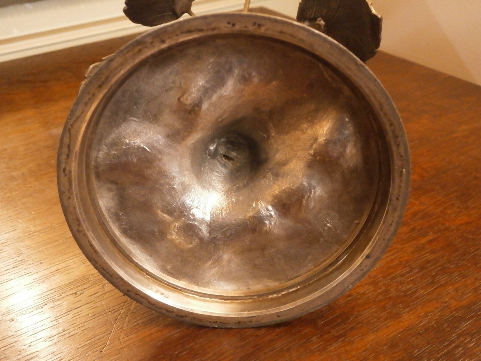 Colonial Pewter Cow & Tree Table Centre