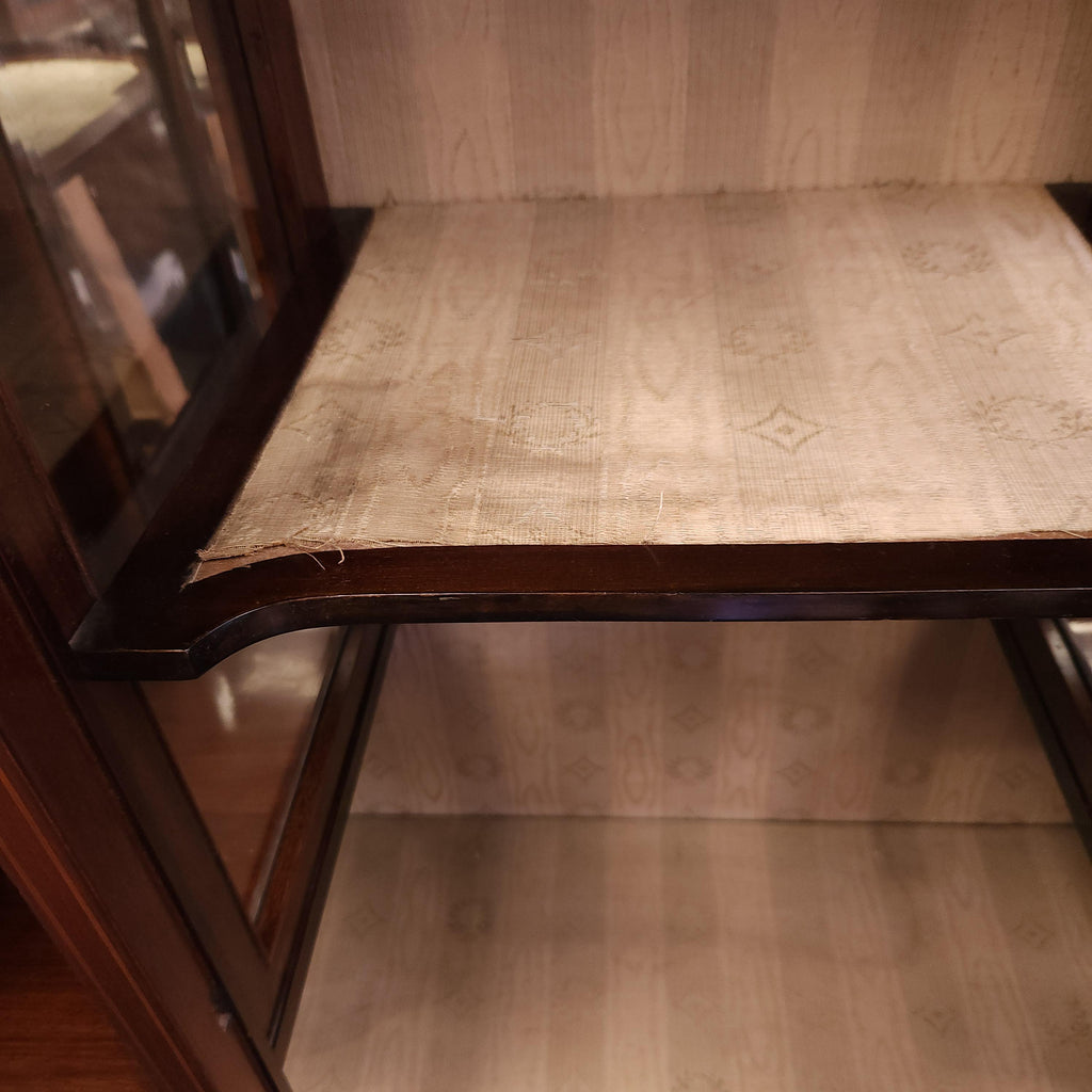 19thC Sheraton Revival Mahogany Display Cabinet