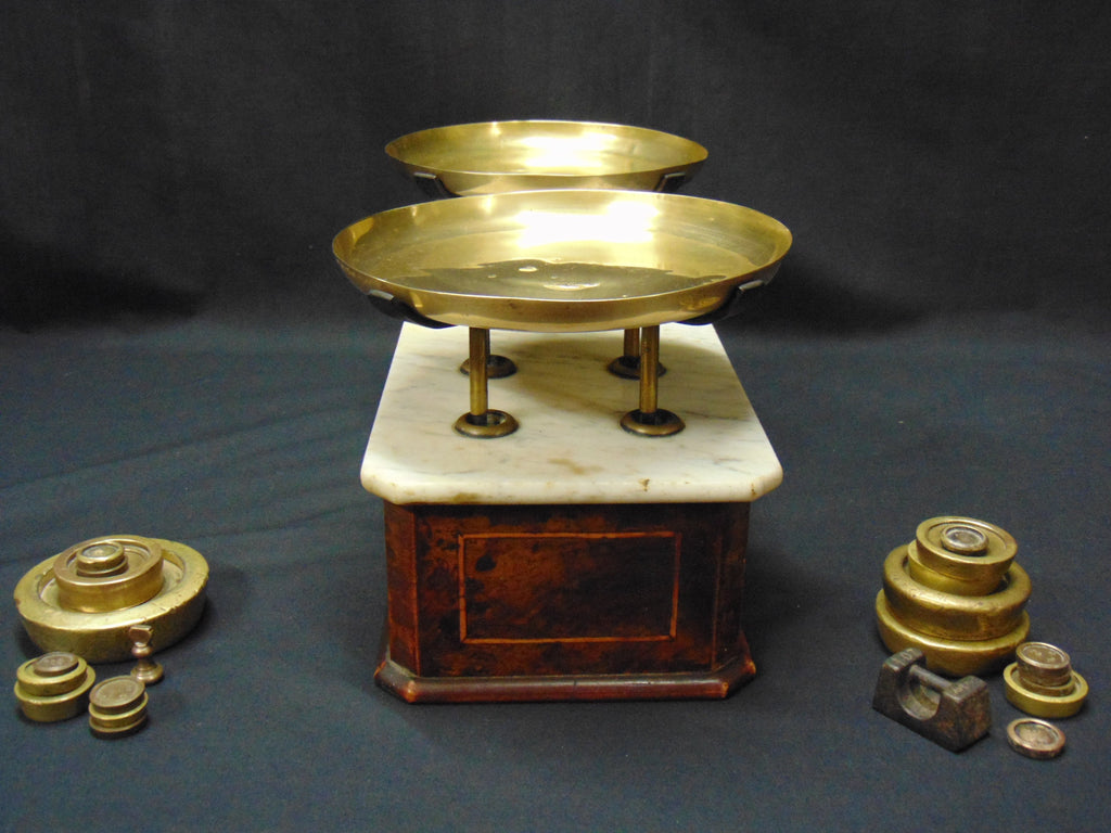 Early 20thC Shop/Pharmacy Counter Scales and Weights