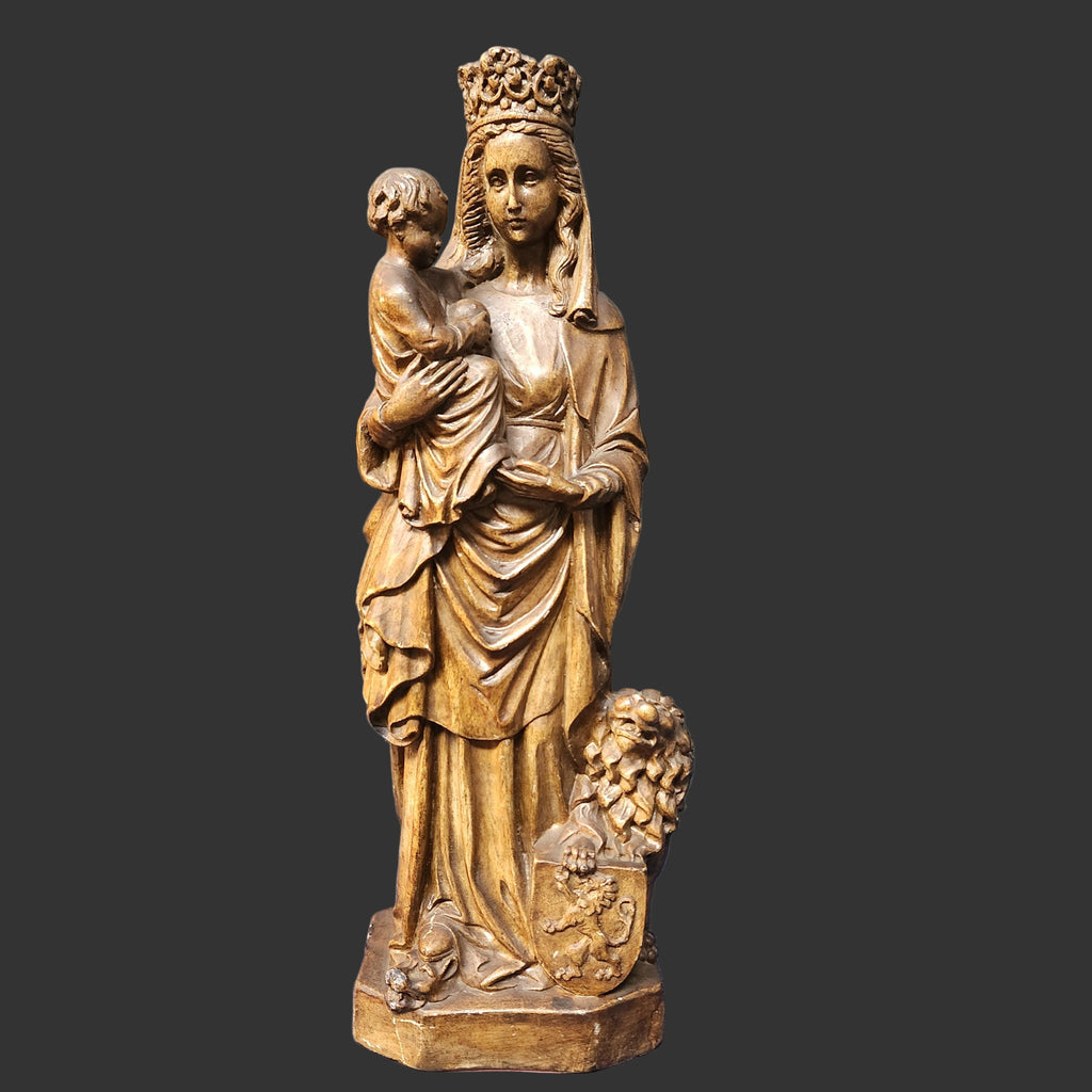 Our Lady of Flanders Plaster Statue, French