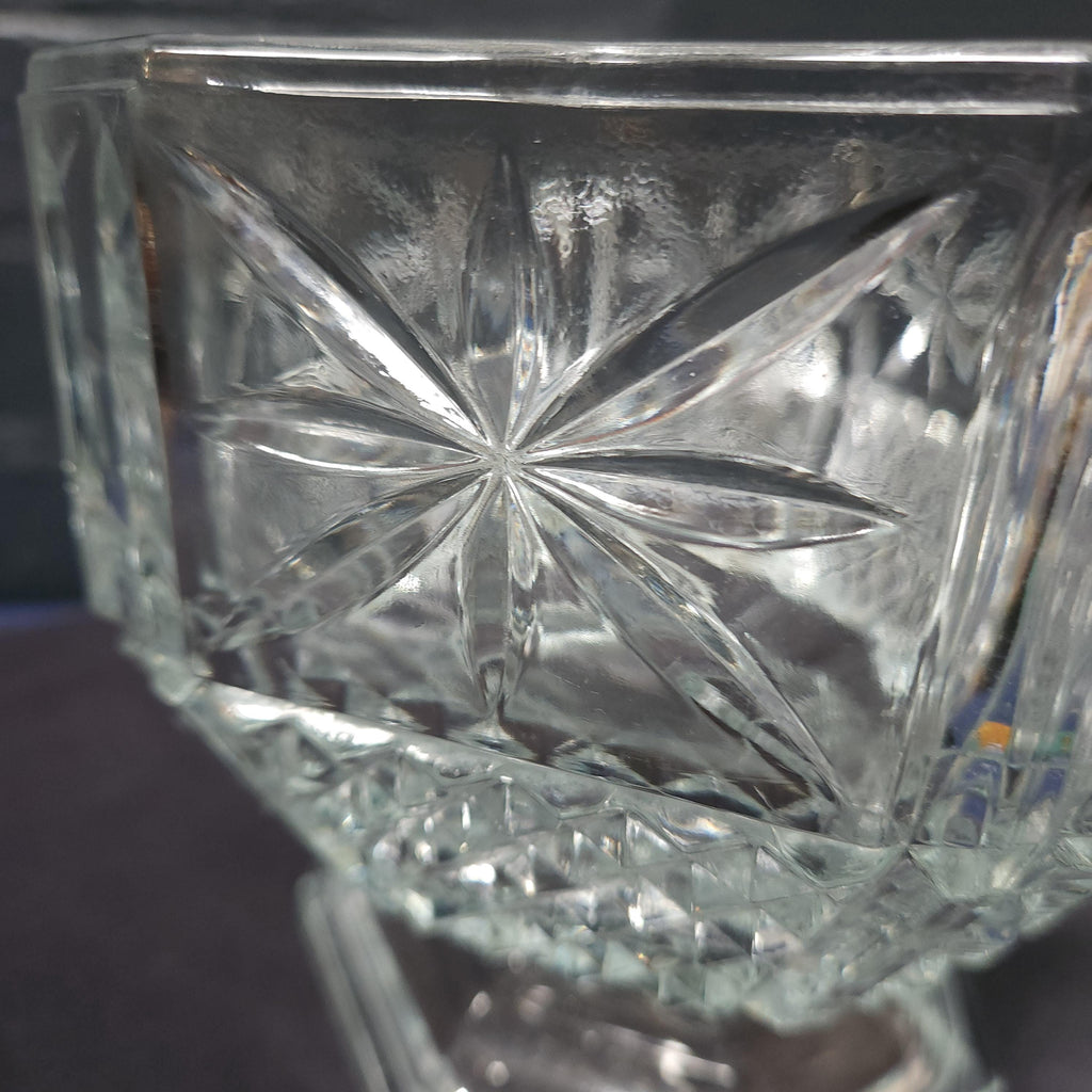 Italian Pressed Glass Decorative Bowl