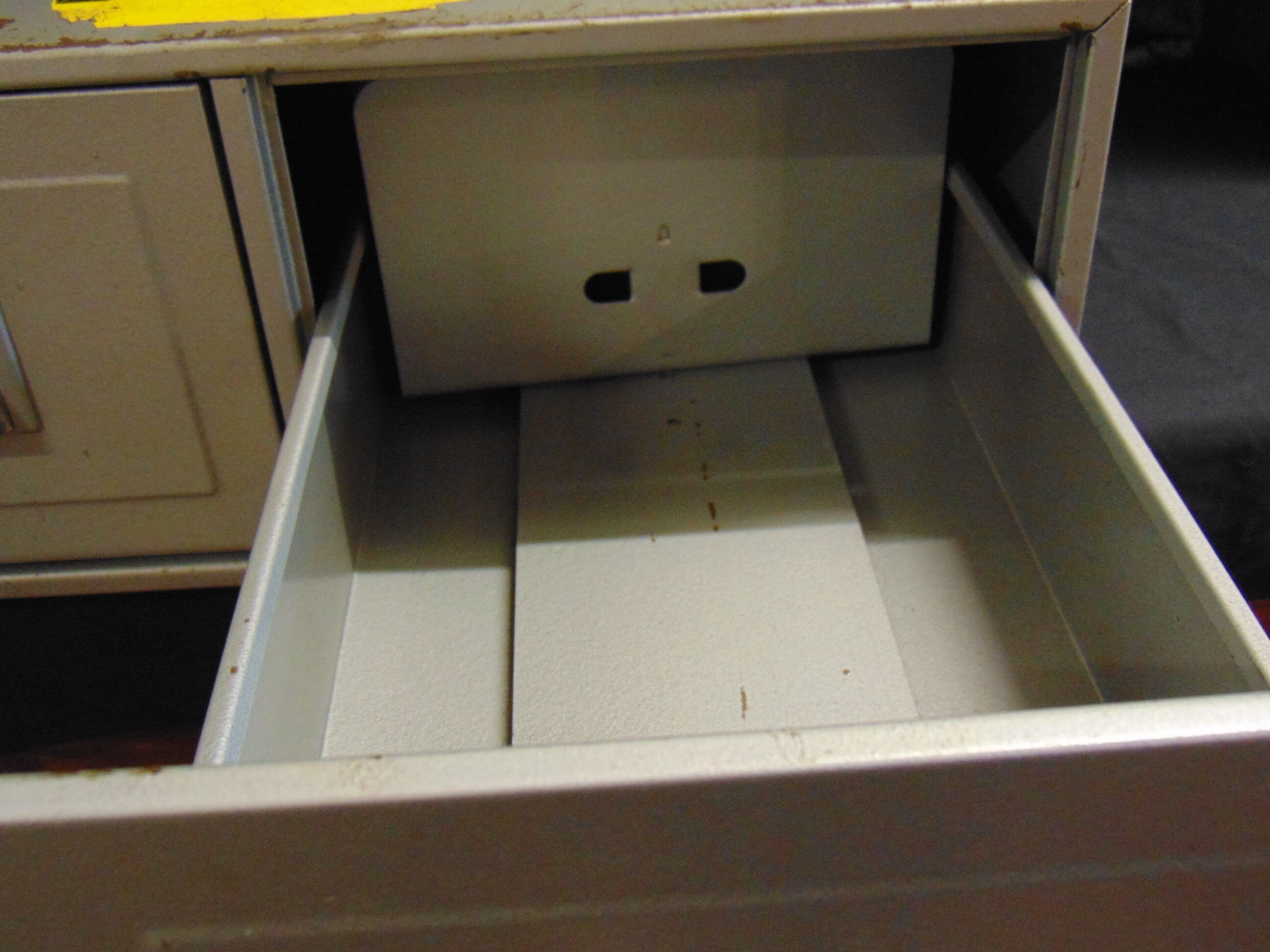 Vintage Industrial Bank of 2 Index Card Filing Drawers