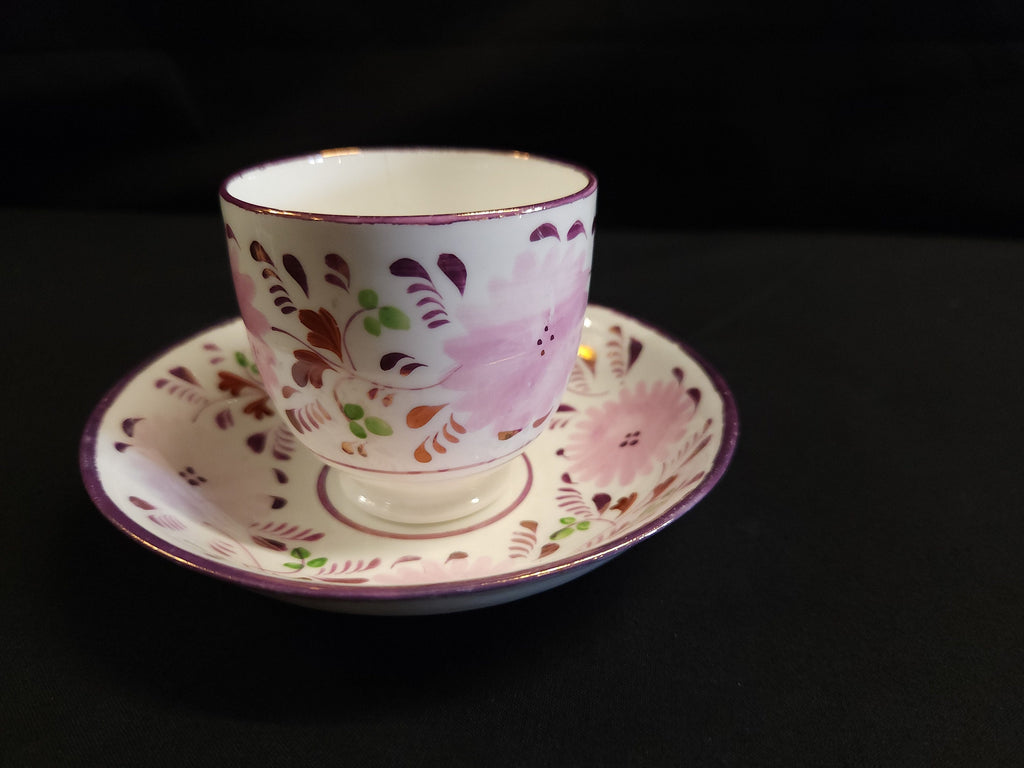 Early 19th Century Pearlware Teacup and Saucer