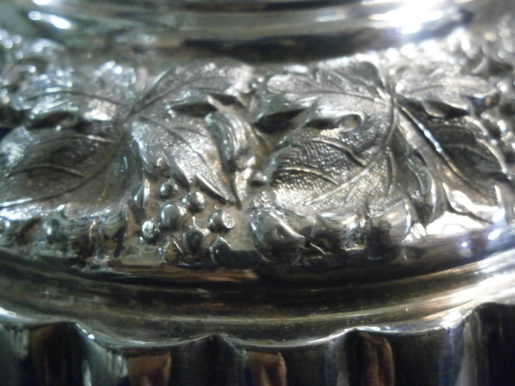 Silverplate Lidded Claret Jug By Dixon C1879-1935