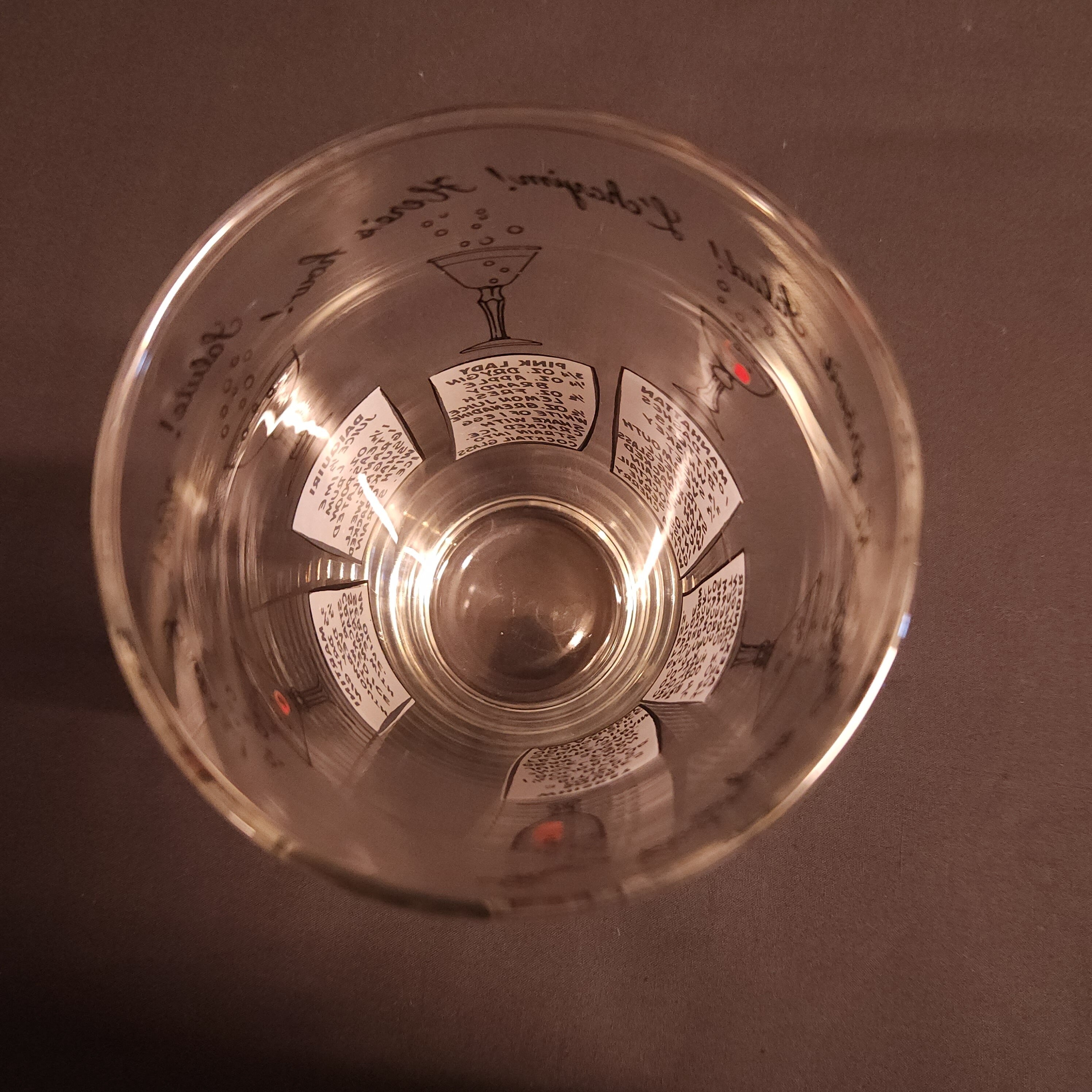 Vintage Retro Circa 1960's Glass Cocktail Mixer