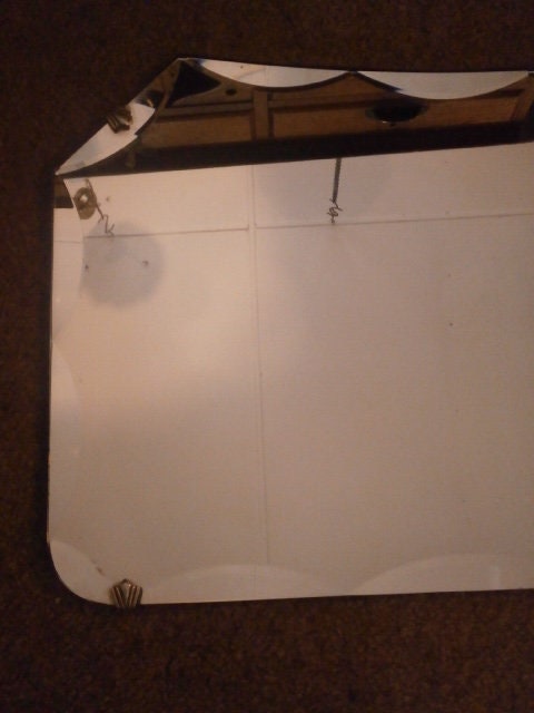 Art Deco Bevelled Edge Wall Mirror