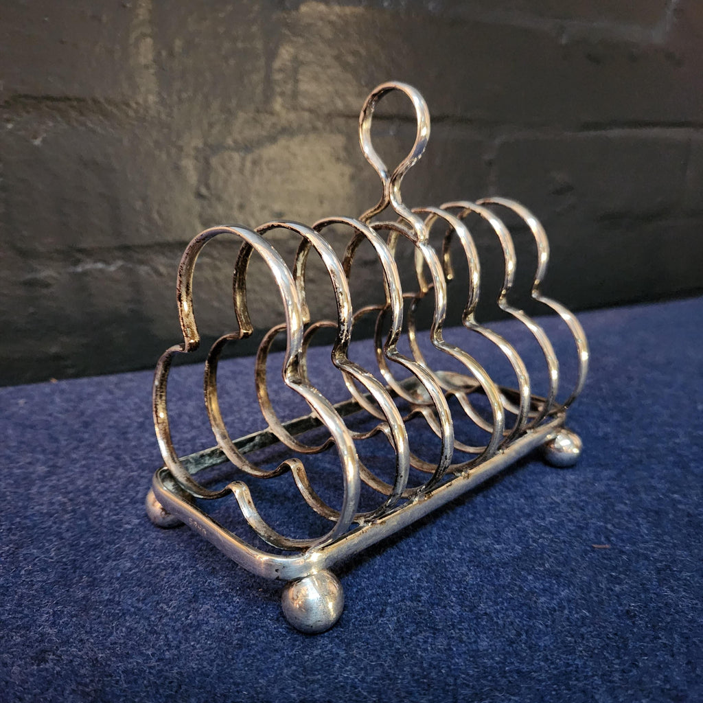 Silver Plated 6 Slice Toast Rack, circa late 19th/early 20thC