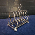Silver Plated 6 Slice Toast Rack, circa late 19th/early 20thC