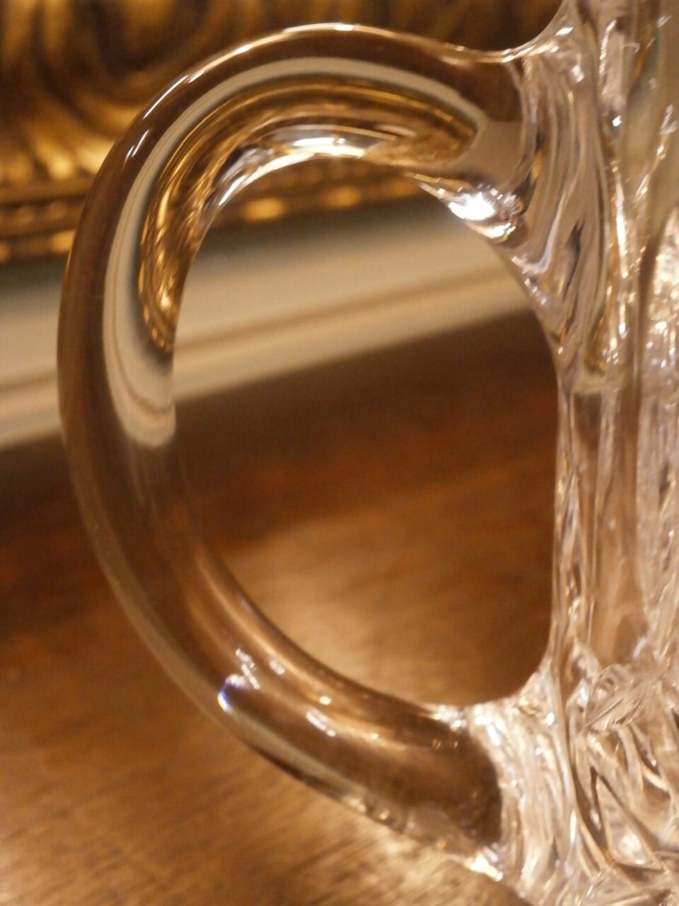 Cut Lead Crystal Mug --- Vintage