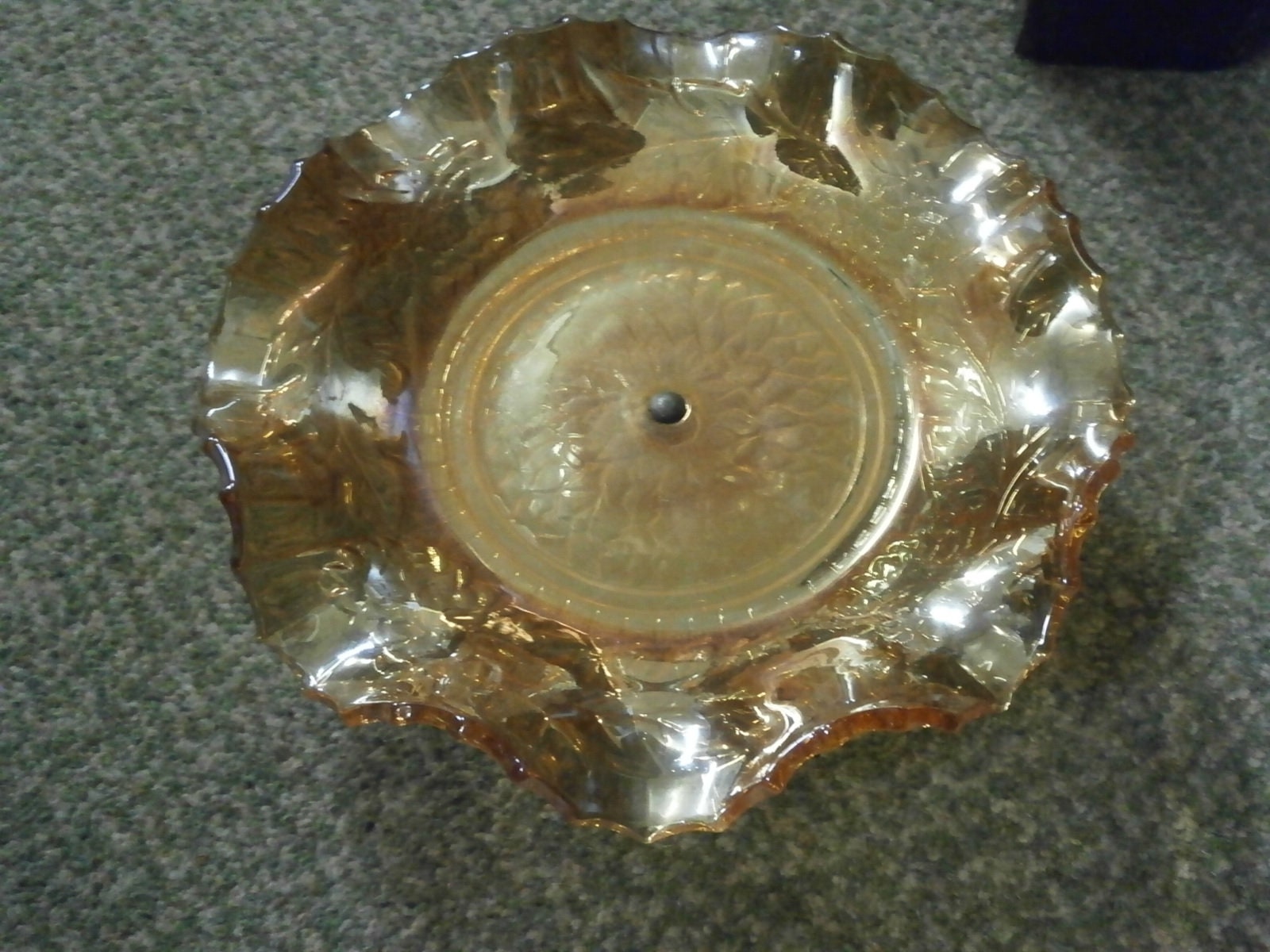Carnival Glass Comport --- Vintage