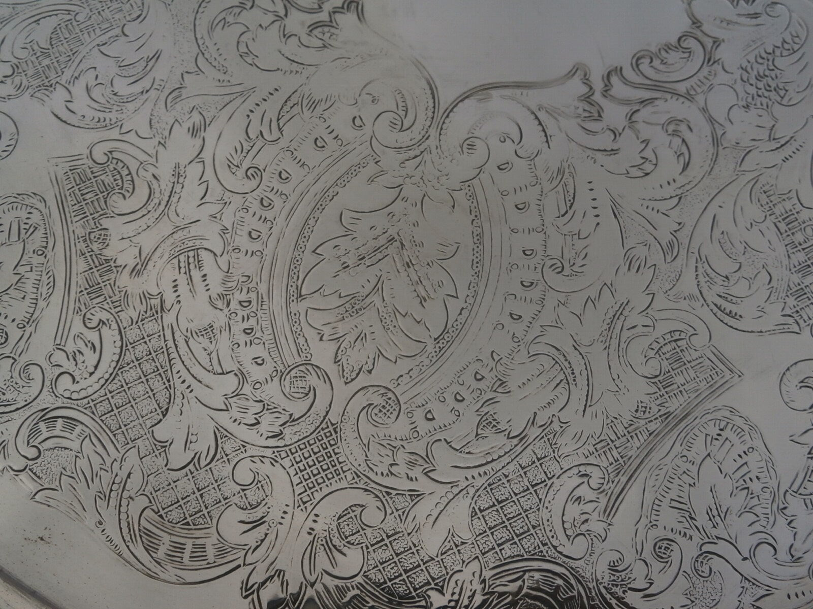 Vintage Mid Century Silver Plate Tray - Vintage