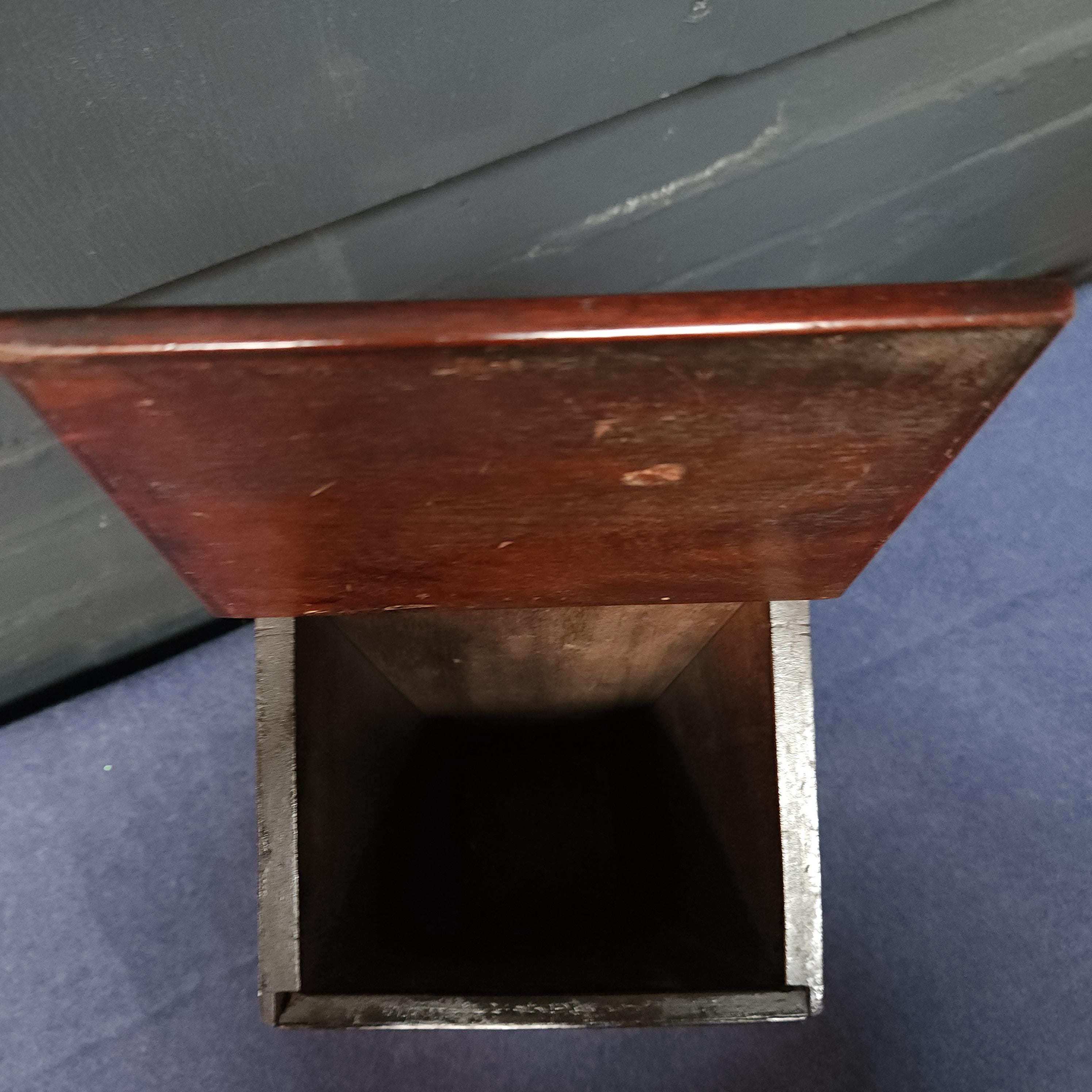 Inlaid Mahogany Georgian Candle Box. Circa Late 18thC