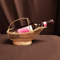 Vintage French Silverplated Wire Wine Bottle Holder